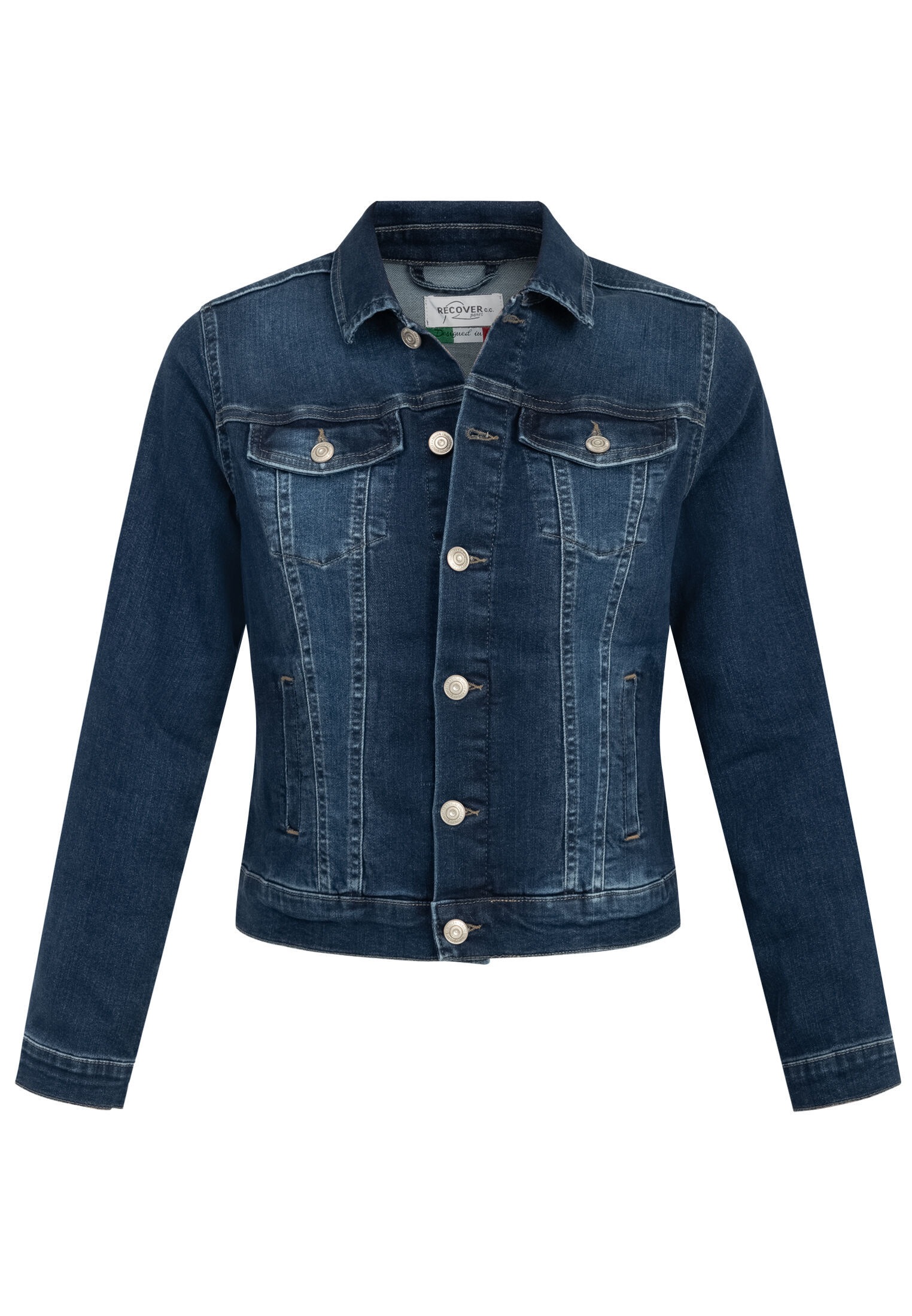 Recover Pants Jeansjacke "CHIC", ohne Kapuze, in Used-Optik günstig online kaufen