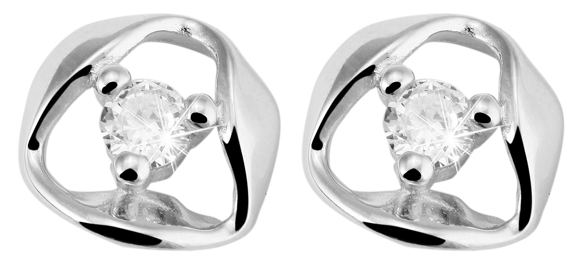 Adelia´s Paar Ohrhänger "Damen Ohrringe – Ohrstecker aus 925 Silber mit Zir günstig online kaufen