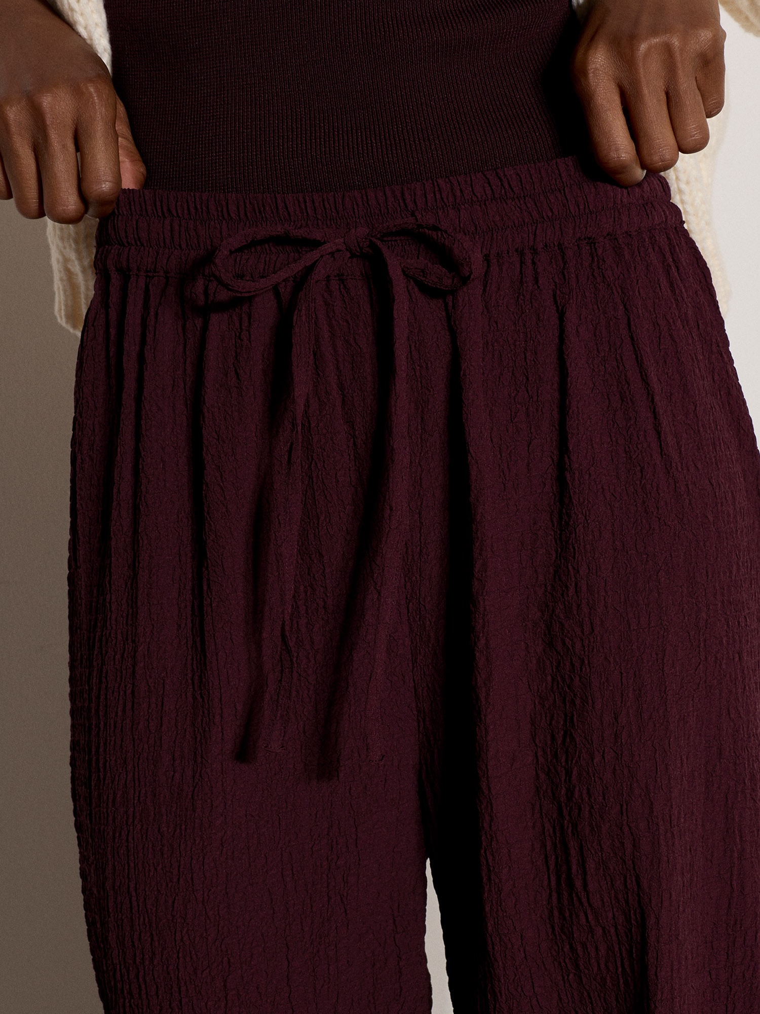 Apricot Jogger Pants »Jogginghose aus Crinkle-Struktur«  mit weitem Bein