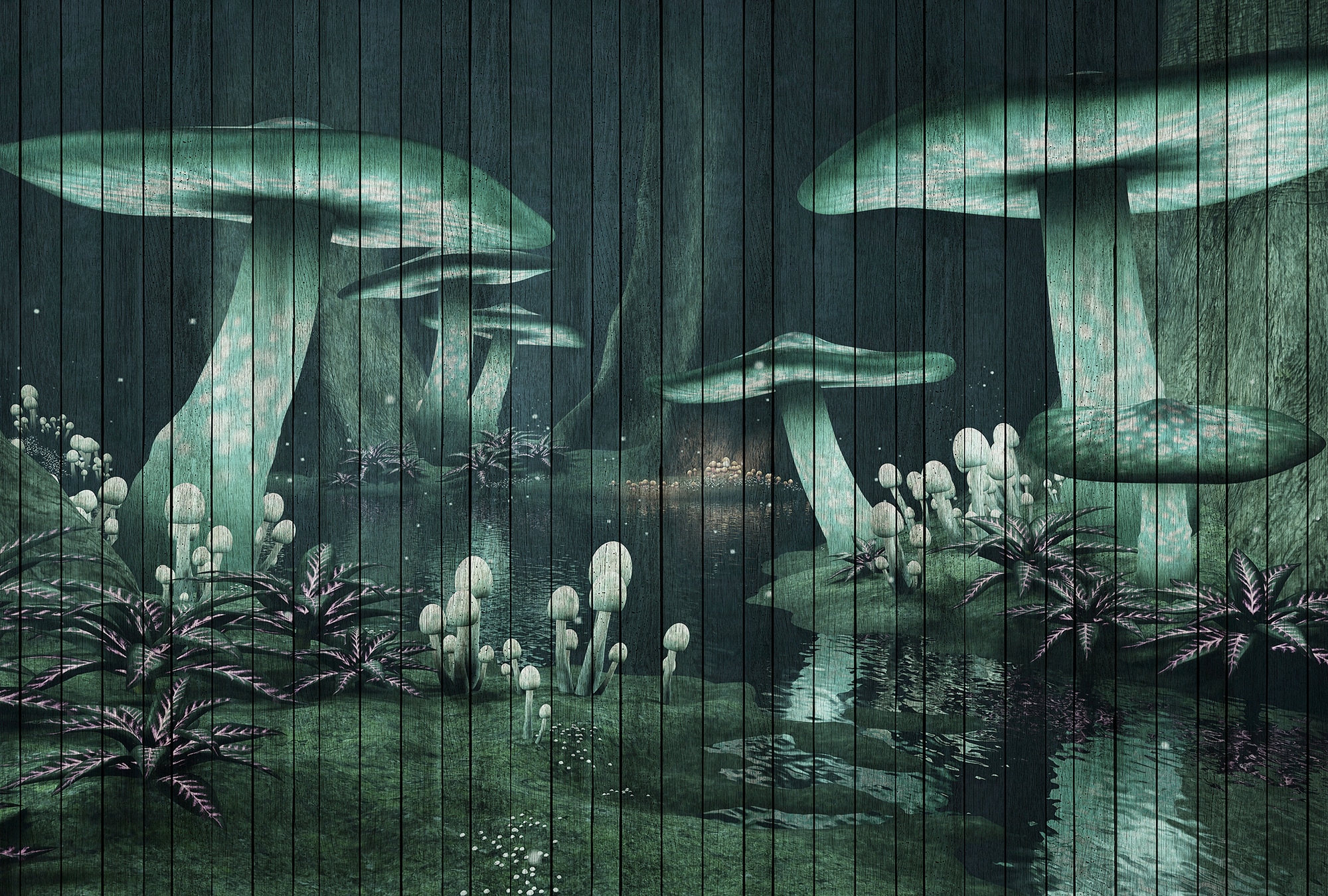 living walls Fototapete "Walls by Patel Fantasy 1" glatt Vlies, Wand, Schräge