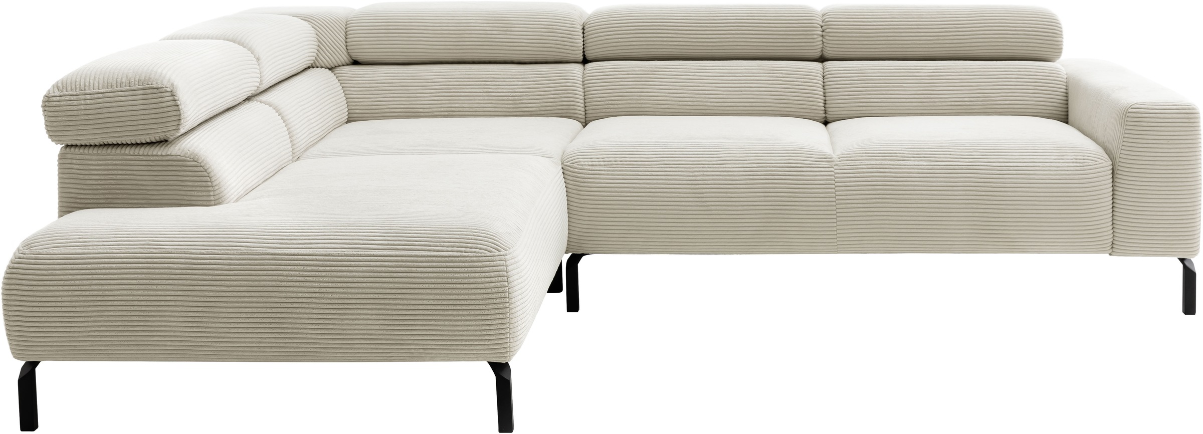 Places of Style Ecksofa "Antonelli, L-Form, inkl. Kopfteilverstellung, Brei günstig online kaufen