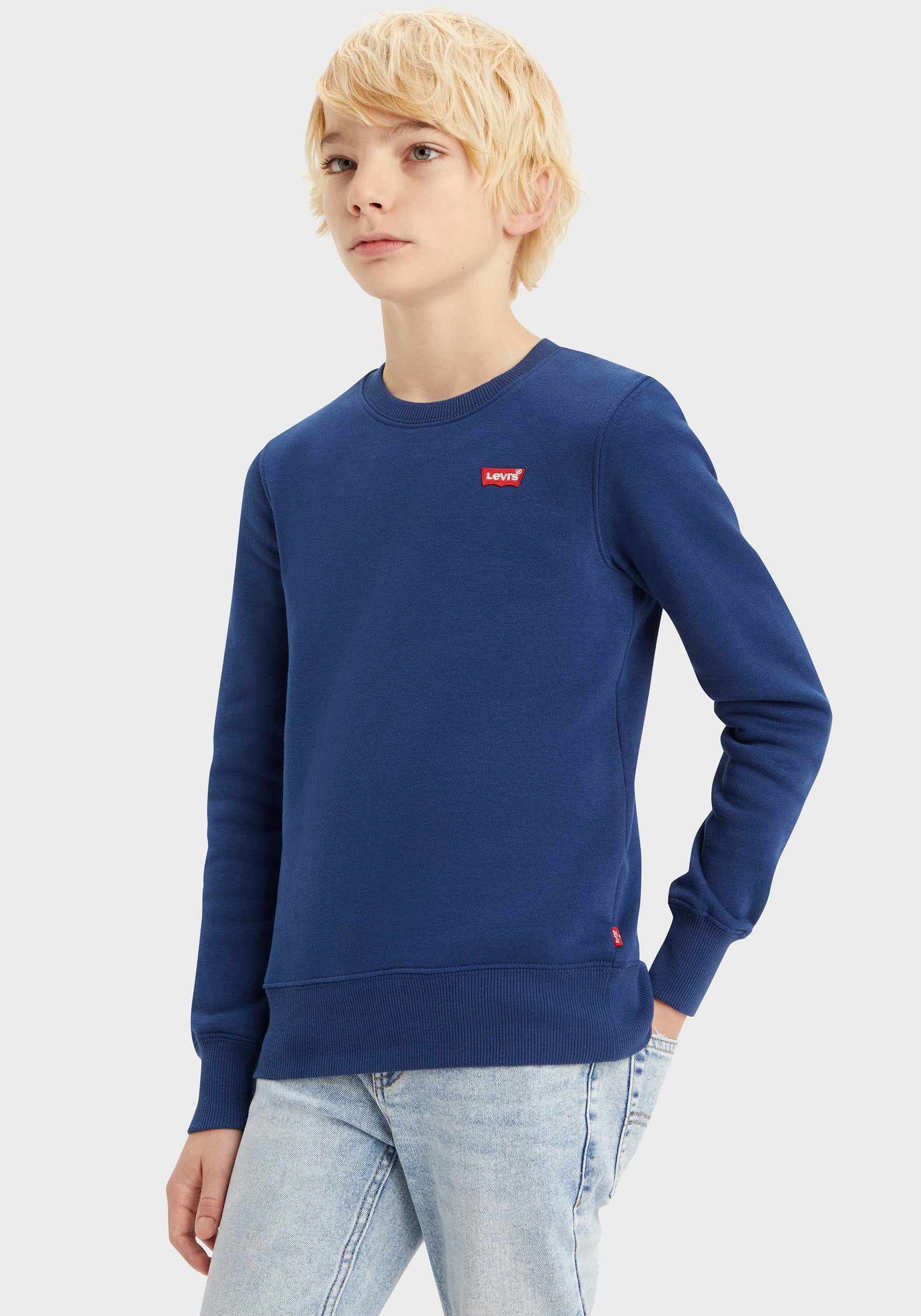 Levi's® Kids Sweatshirt »LOGO CREWNECK SWEATSHIRT« mit Logo Stickerei for BOYS