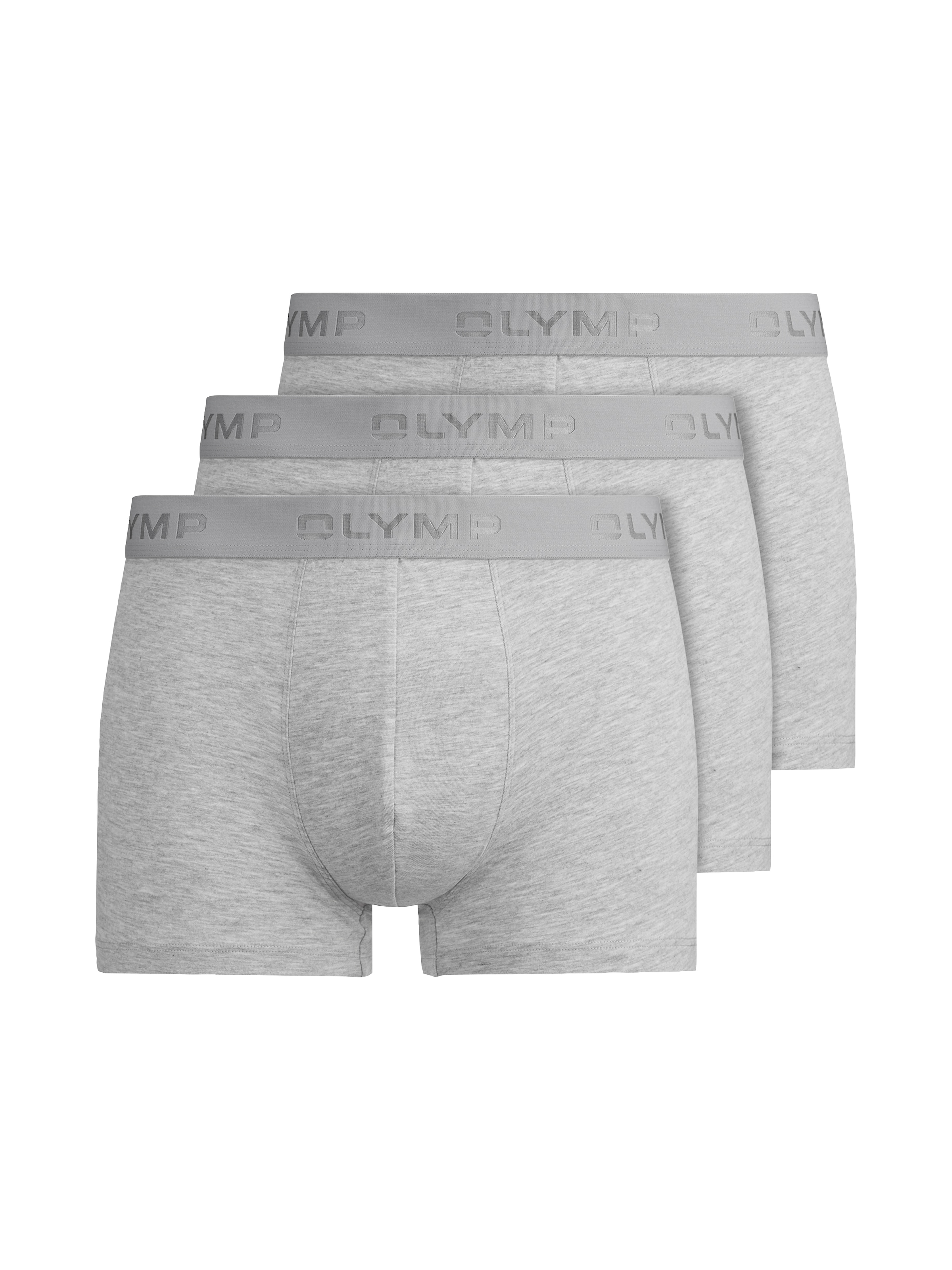 OLYMP Boxershorts Packung, 3er, 3 Stk. mit Logodruck am Bund günstig online kaufen