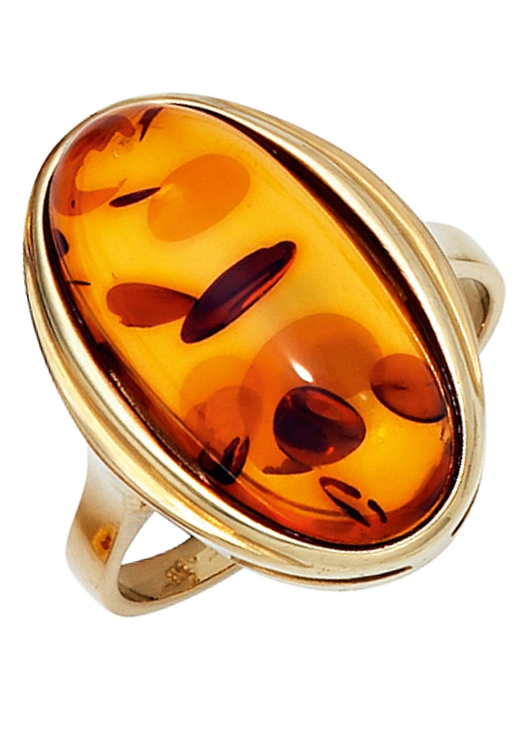 JOBO Goldring »Bernstein-Ring«, 375 Gold online kaufen