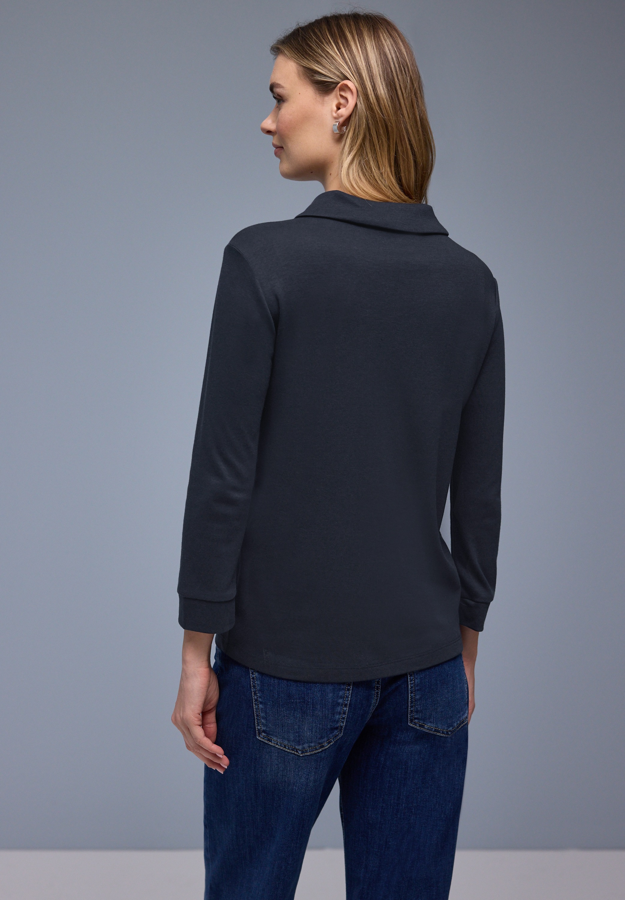 STREET ONE Poloshirt mit Zipper günstig online kaufen