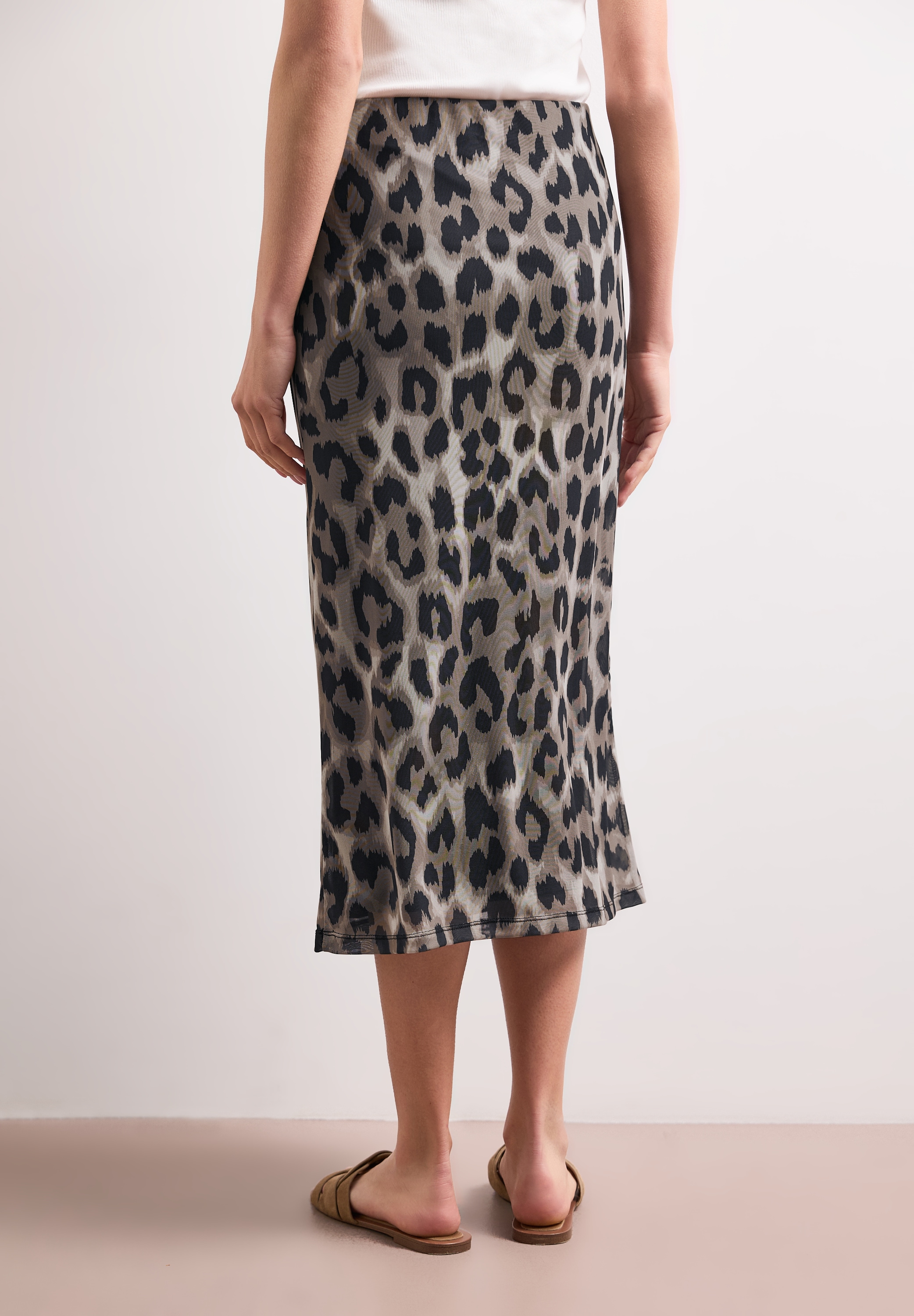 STREET ONE Midirock »Style Pepica« Sommerrrock aus Mesh mit Print