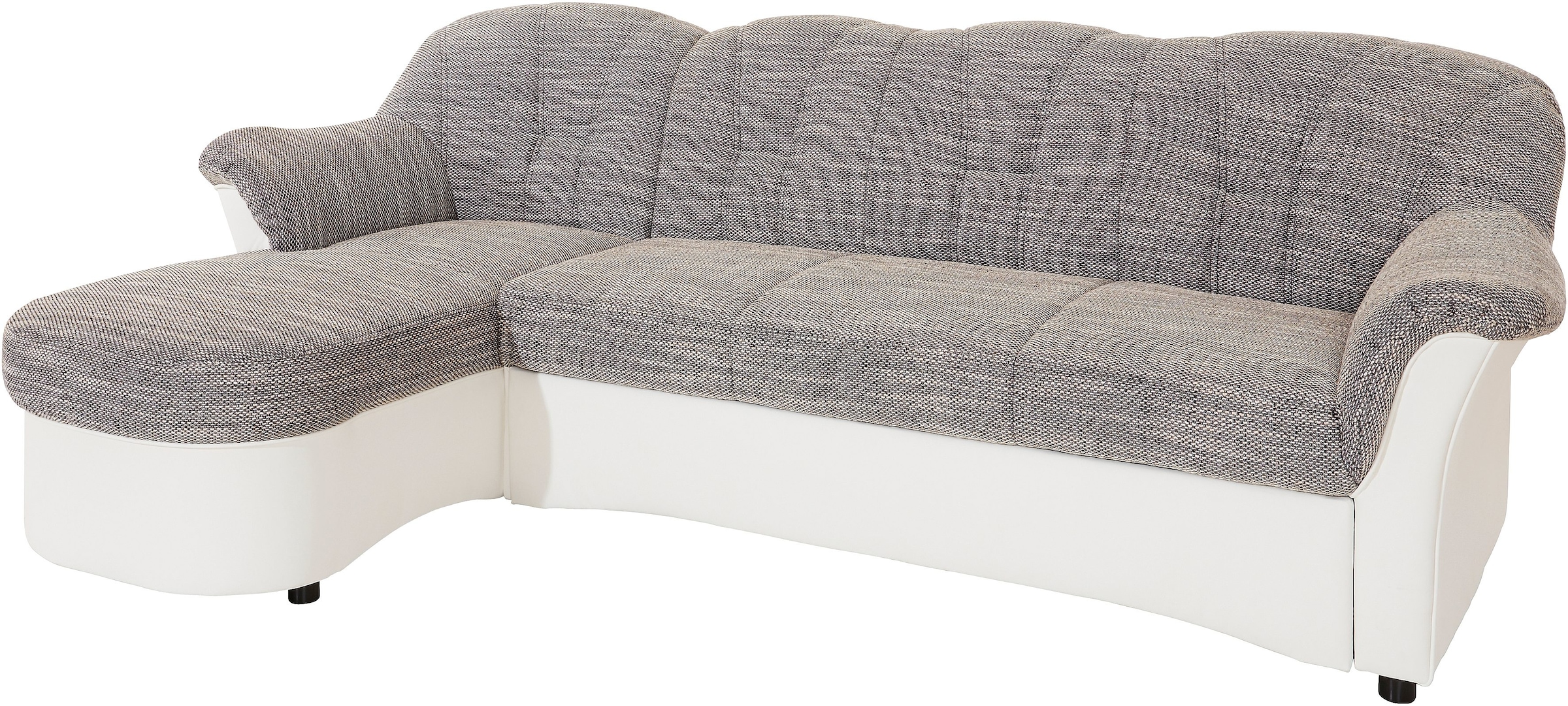 DOMO collection Ecksofa »Flores Schlafsofa, B/T/H: 233/142/86 cm, L-Form«, wahlweise mit Bettfunktion, wahlweise mit Federkern, auch in Leder