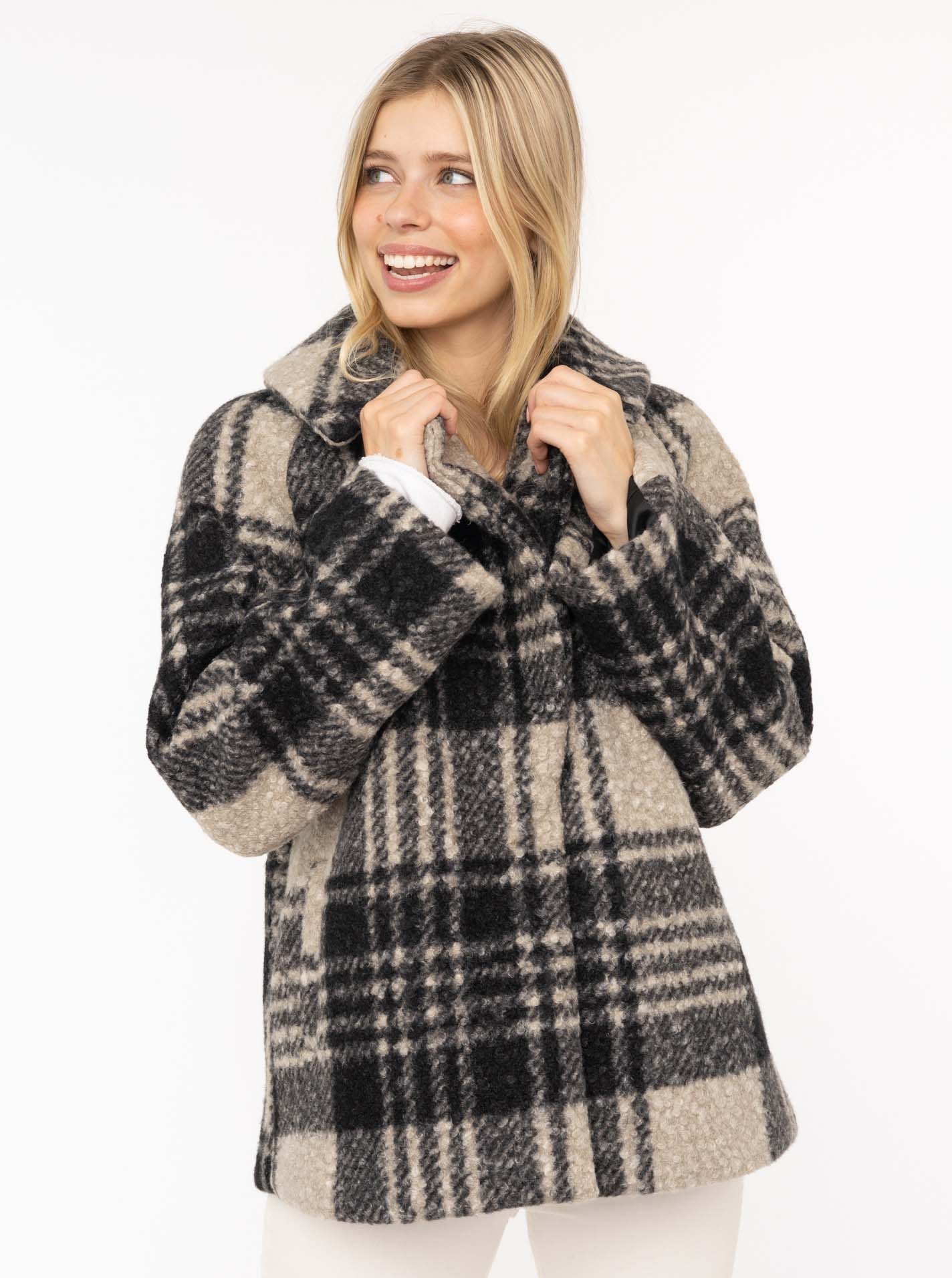 Zwillingsherz Winterjacke ""Karo"", Reverskragen, Karo-Muster, wärmend günstig online kaufen