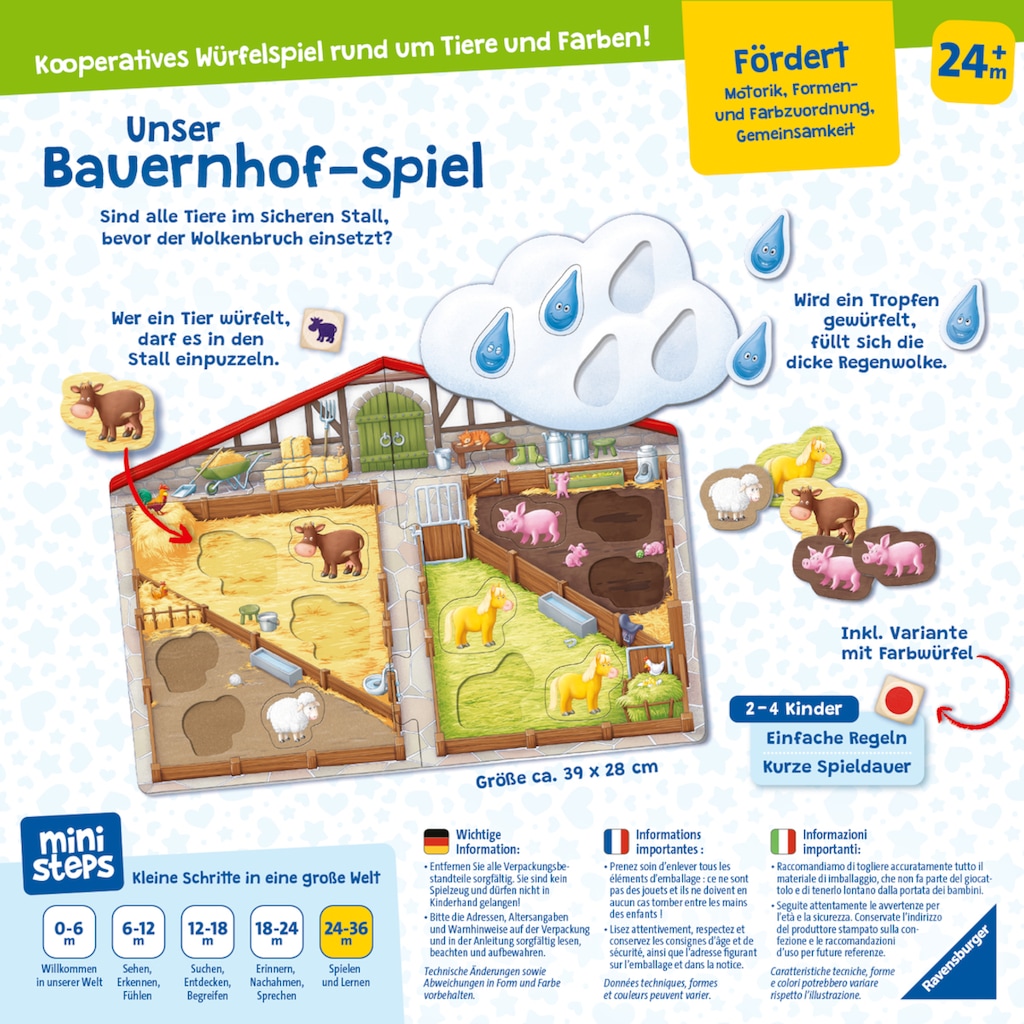 Ravensburger Spiel »ministeps® Unser Bauernhof-Spiel«