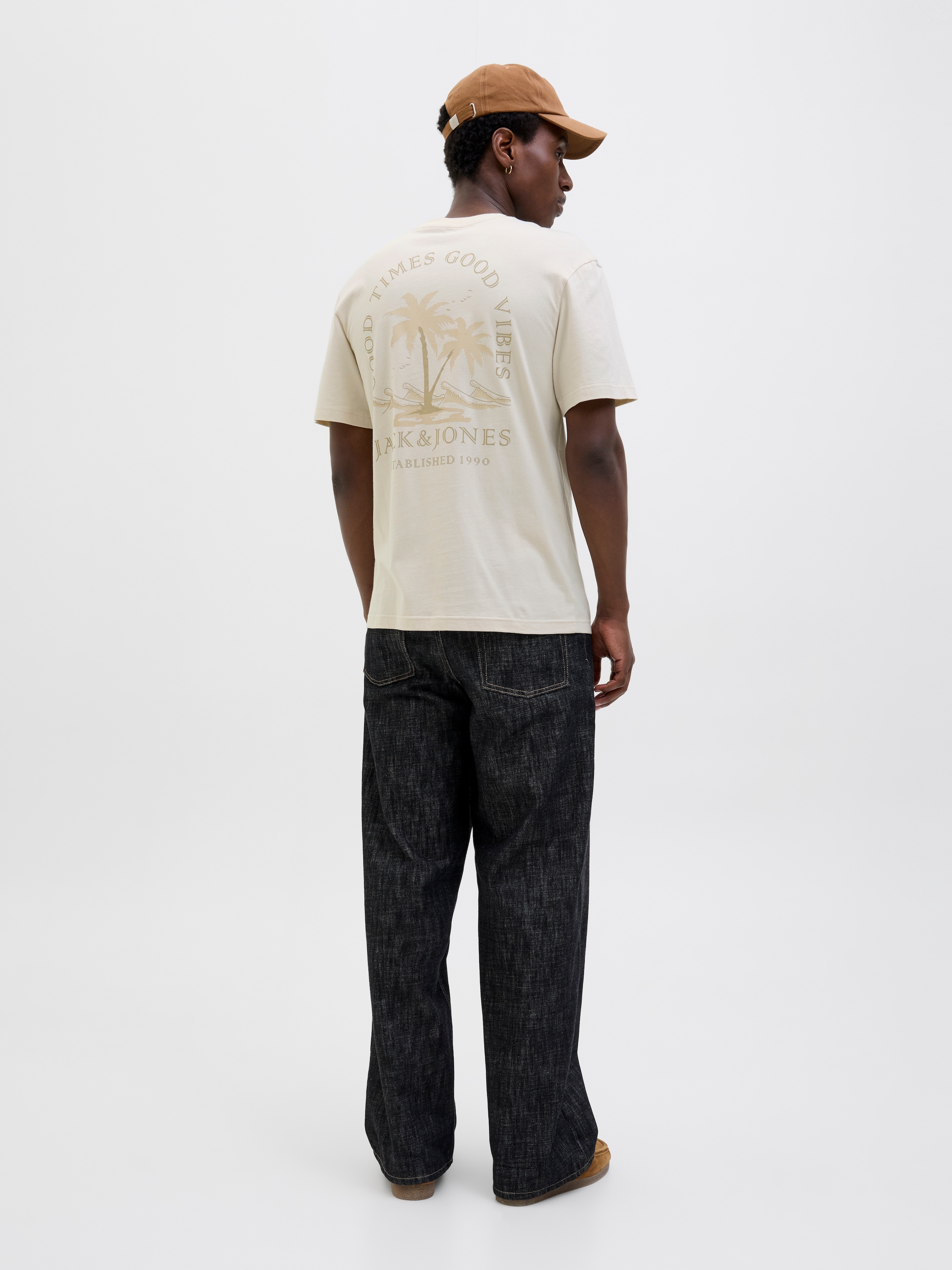 Jack & Jones Rundhalsshirt »JJSUMMER VIBES TEE SS CREW NECK LN«