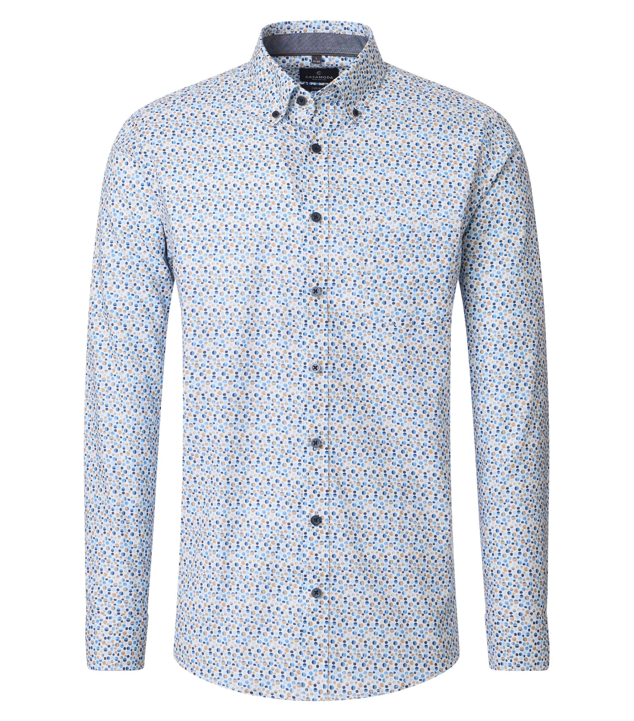 CASAMODA Langarmhemd "CASAMODA Freizeithemd Print" günstig online kaufen