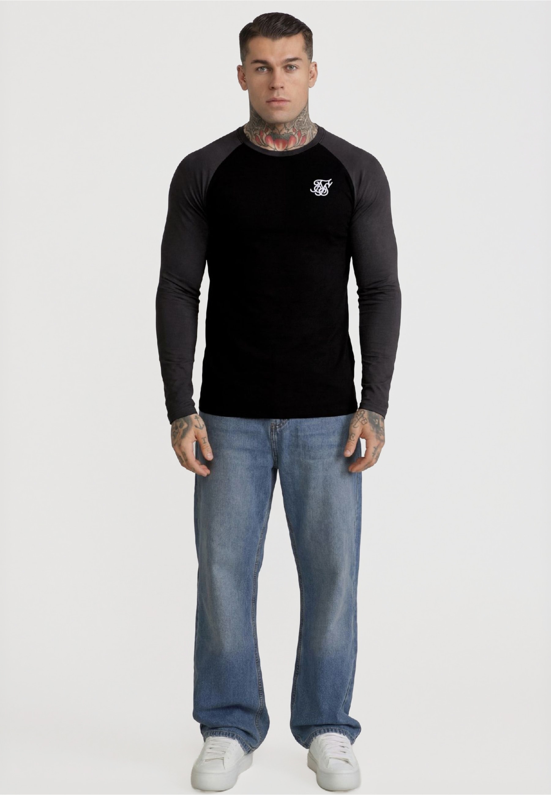 Siksilk Langarmshirt »SikSilk LS Muscle Fit T-Shirt« 1