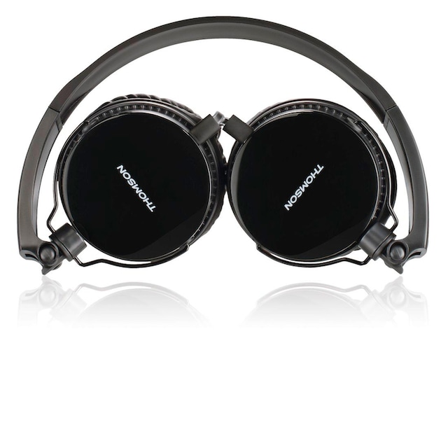 Thomson On-Ear-Kopfhörer »On-Ear Kopfhörer Headset mit flachem Kabel  Telefon-Funktion HED2207BK« | BAUR