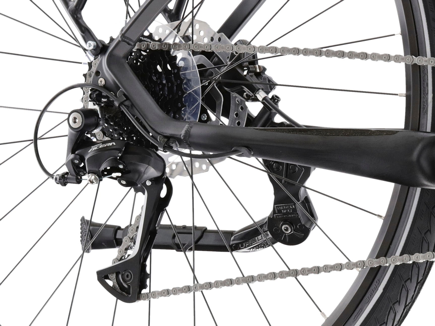 Kross E-Bike »E-Trekkingrad Trans Hybrid 4.0 28 Zoll schwarz«, 9 Gang, Shimano, Acera T3000, Mittelmotor 250 W