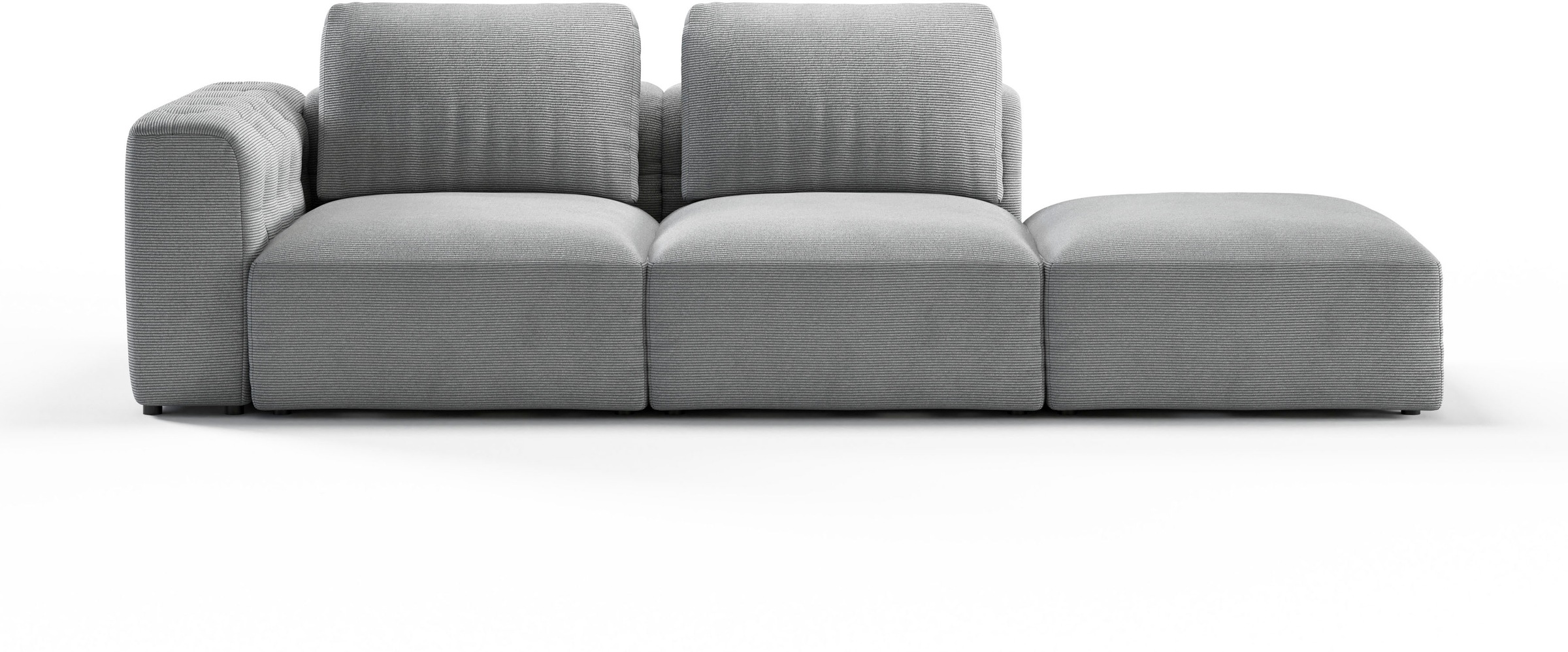 Home affaire Chaiselongue "Cushid" Modul-Sofa, bestehend aus 2-Sitzer und H günstig online kaufen