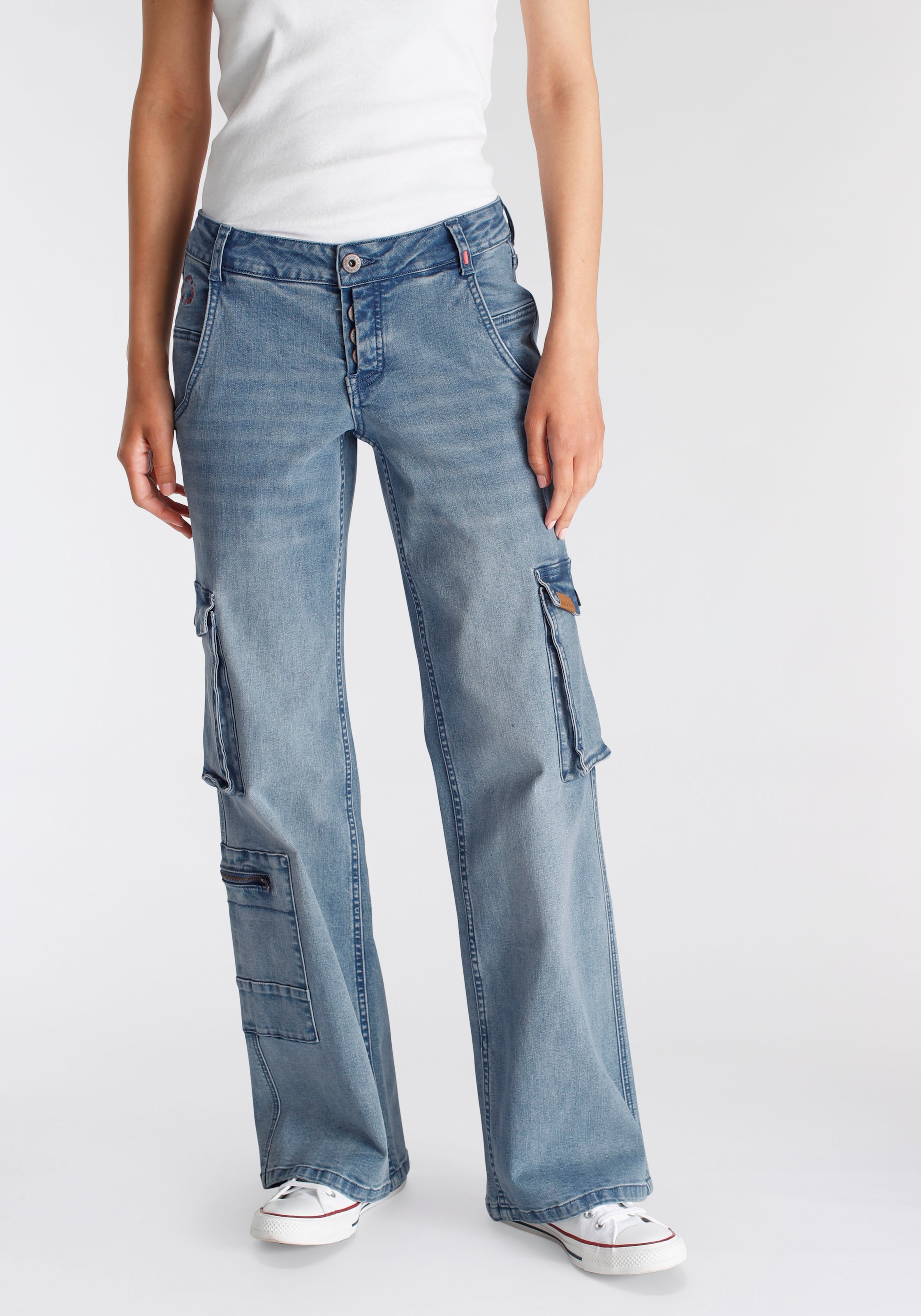 Alife & Kickin Low-rise-Jeans »Cargo-Jeans KyraAK«, NEUE KOLLEKTION