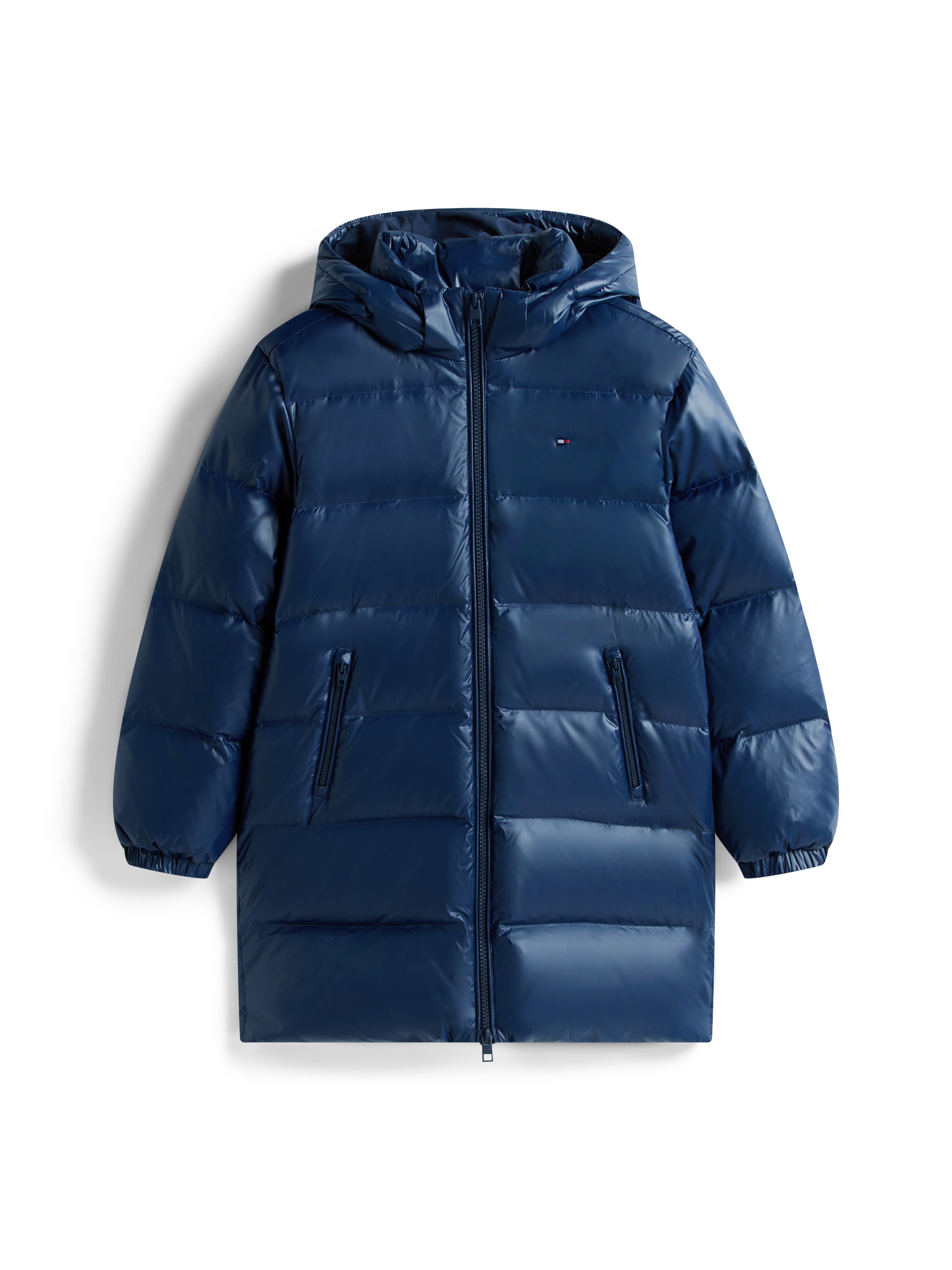 Tommy Hilfiger Steppjacke »ESSENTIAL LONG DOWN JACKET« mit Kapuze Kinder bis 16 Jahre