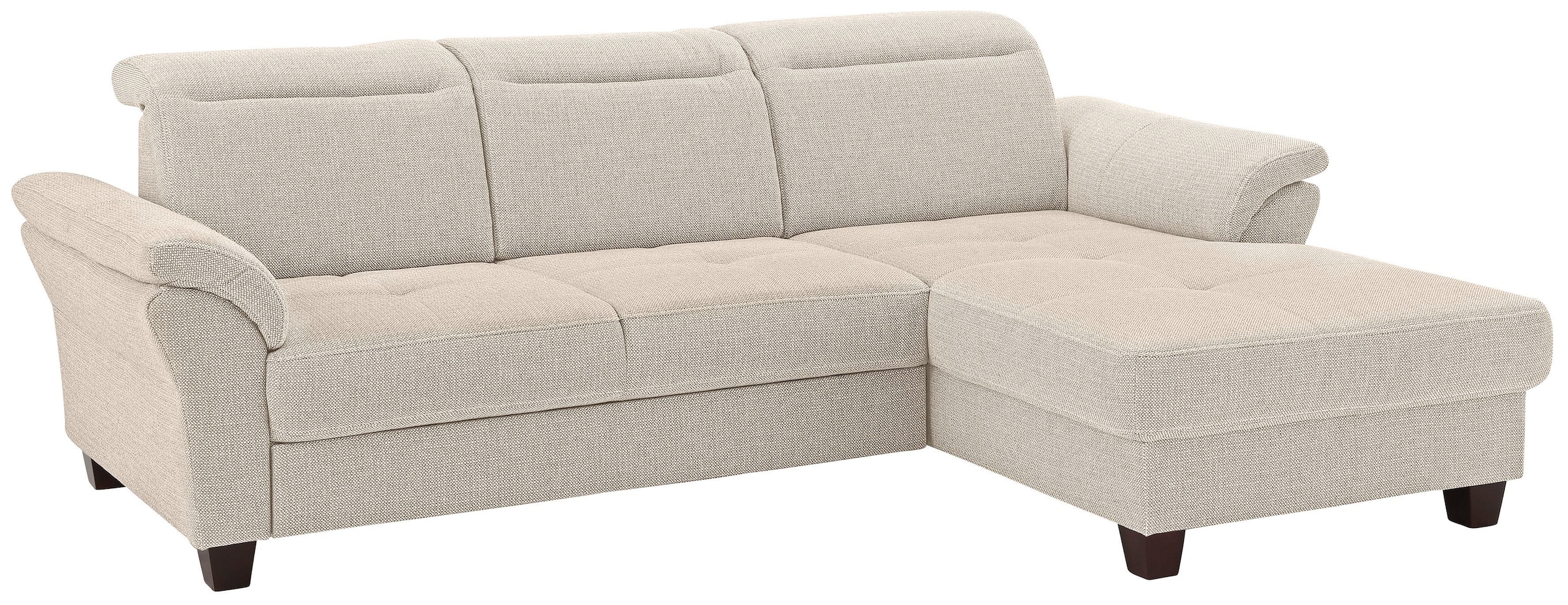 OTTO home Ecksofa "Solvei L-Form" mit Recamierenabschluß und Sitztiefenverstellung