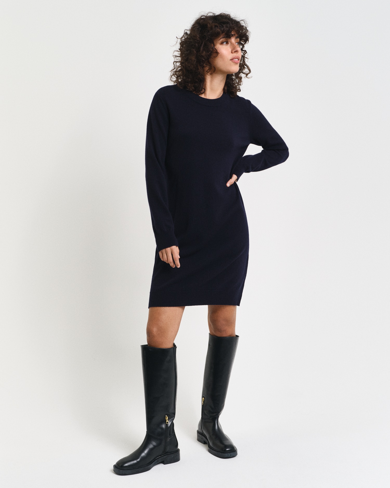 Gant Strickkleid »SUPERFINE LAMBSWOOL DRESS«, mit Seitenschlitzen