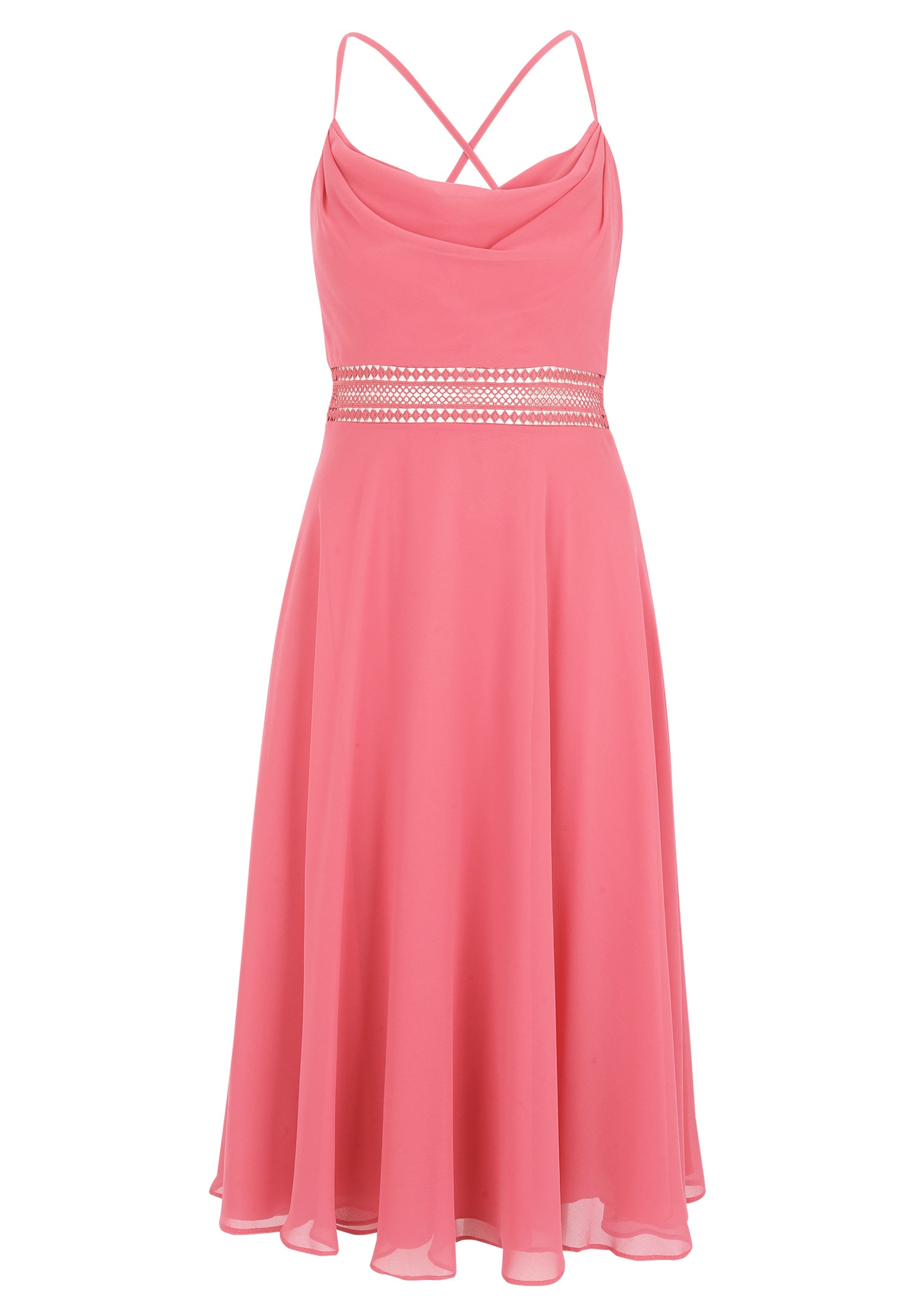 Vera Mont Cocktailkleid »Vera Mont Cocktailkleid mit Wasserfallausschnitt«, Stickerei