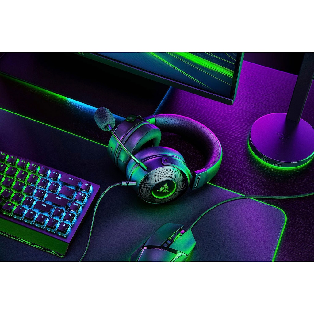 RAZER Gaming-Headset »Kraken V3 Hypersense«, Rauschunterdrückung-Mikrofon abnehmbar