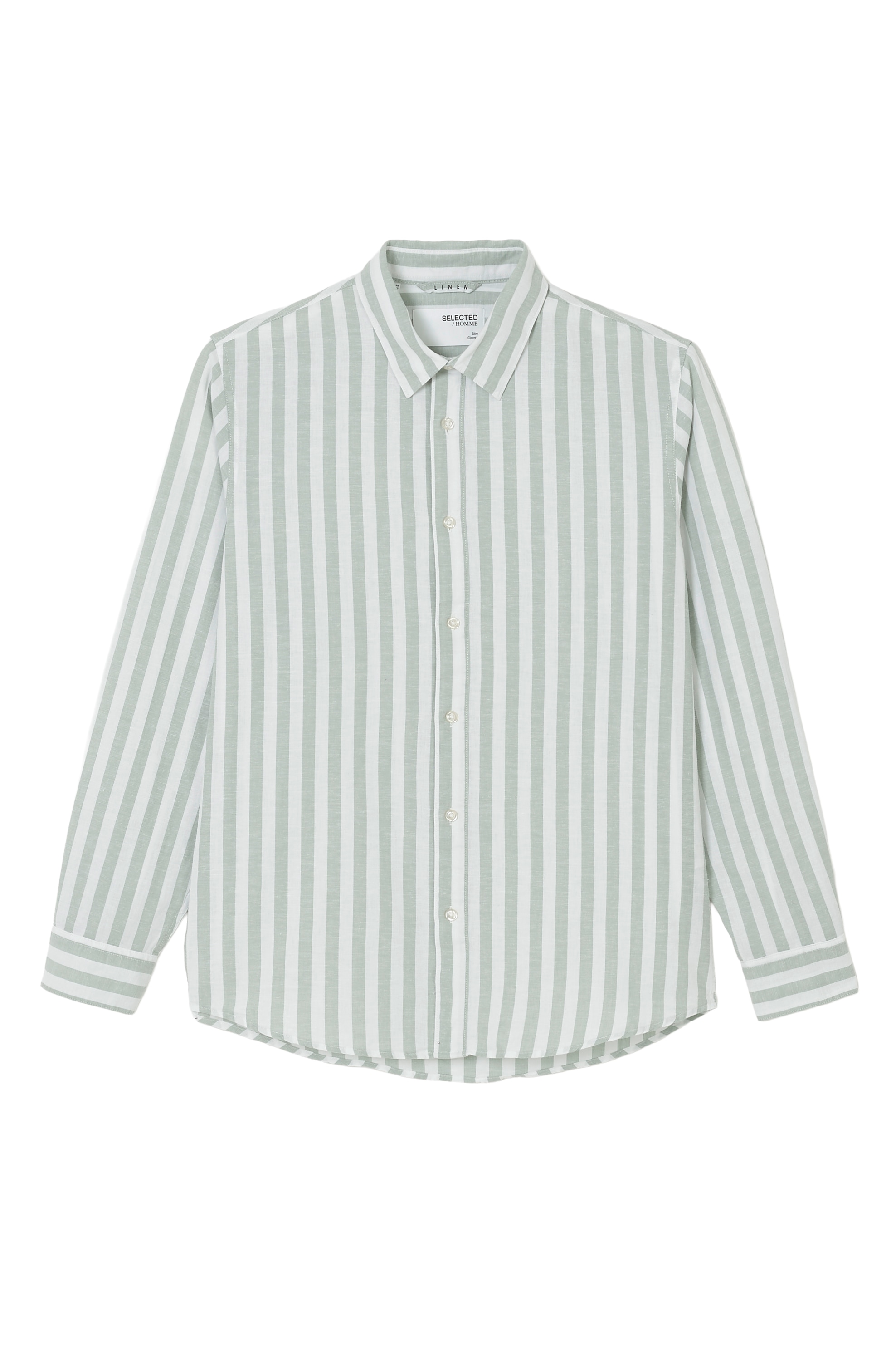 SELECTED HOMME Leinenhemd »SLHSLIMNEW-LINEN SHIRT LS NOOS«, unifarben