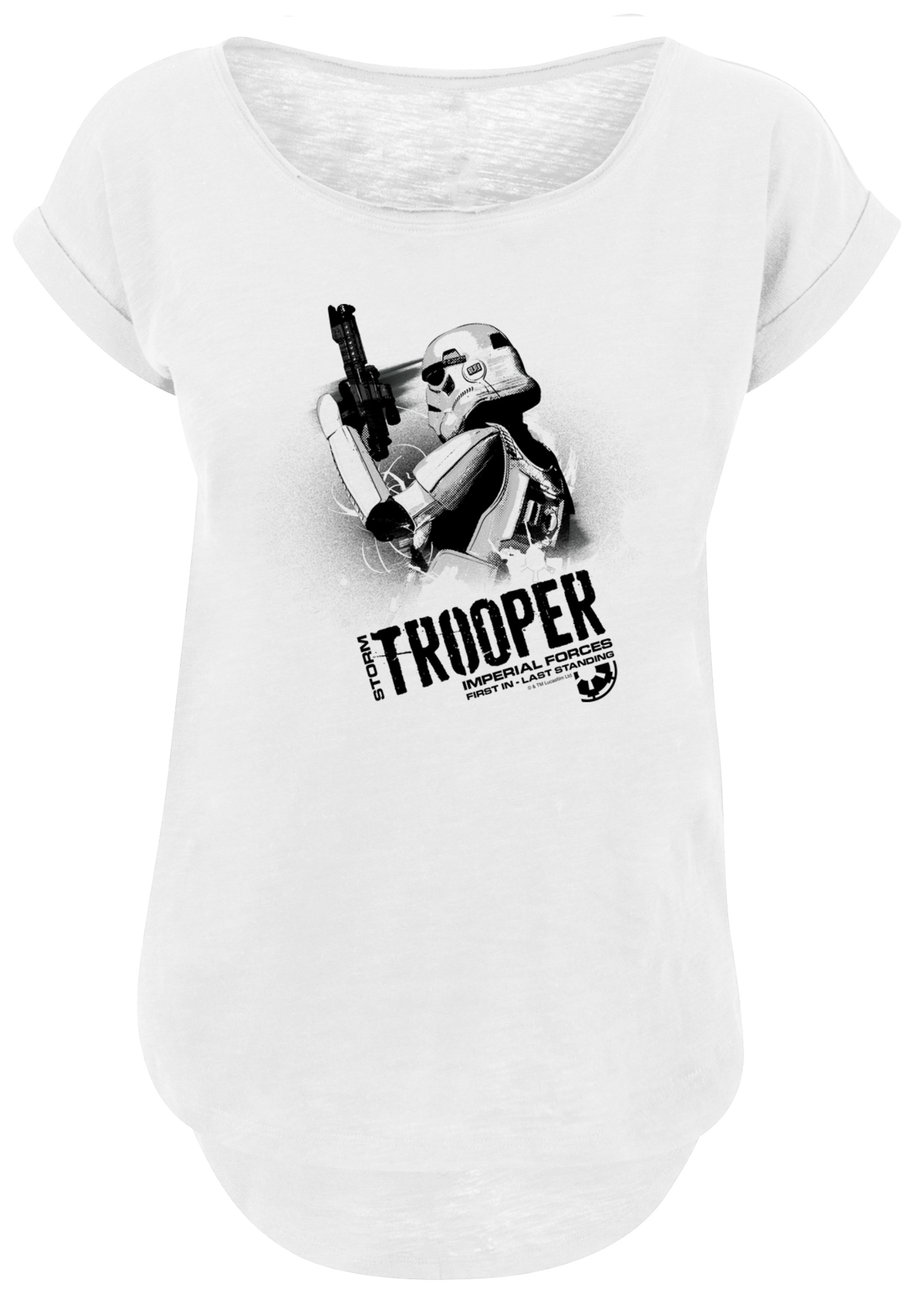 F4NT4STIC T-Shirt »Star Wars Stormtrooper Imperial Forces«, Damen,Premium Merch,Lang,Longshirt,Bedruckt
