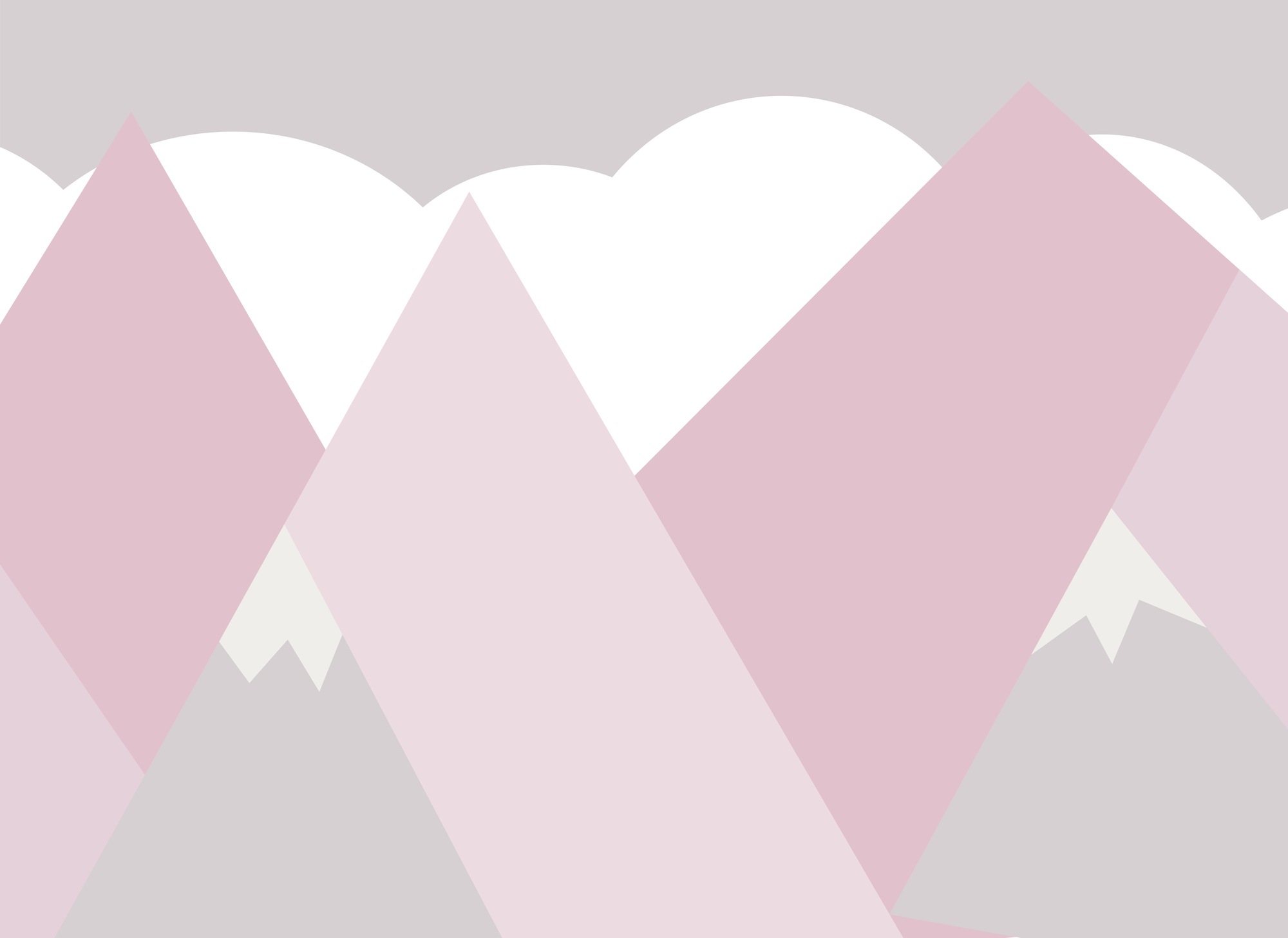 A.S. Création Vliestapete »Fototapete Berge Rosa Pastell Landschaftsmotiv« matt strukturiert