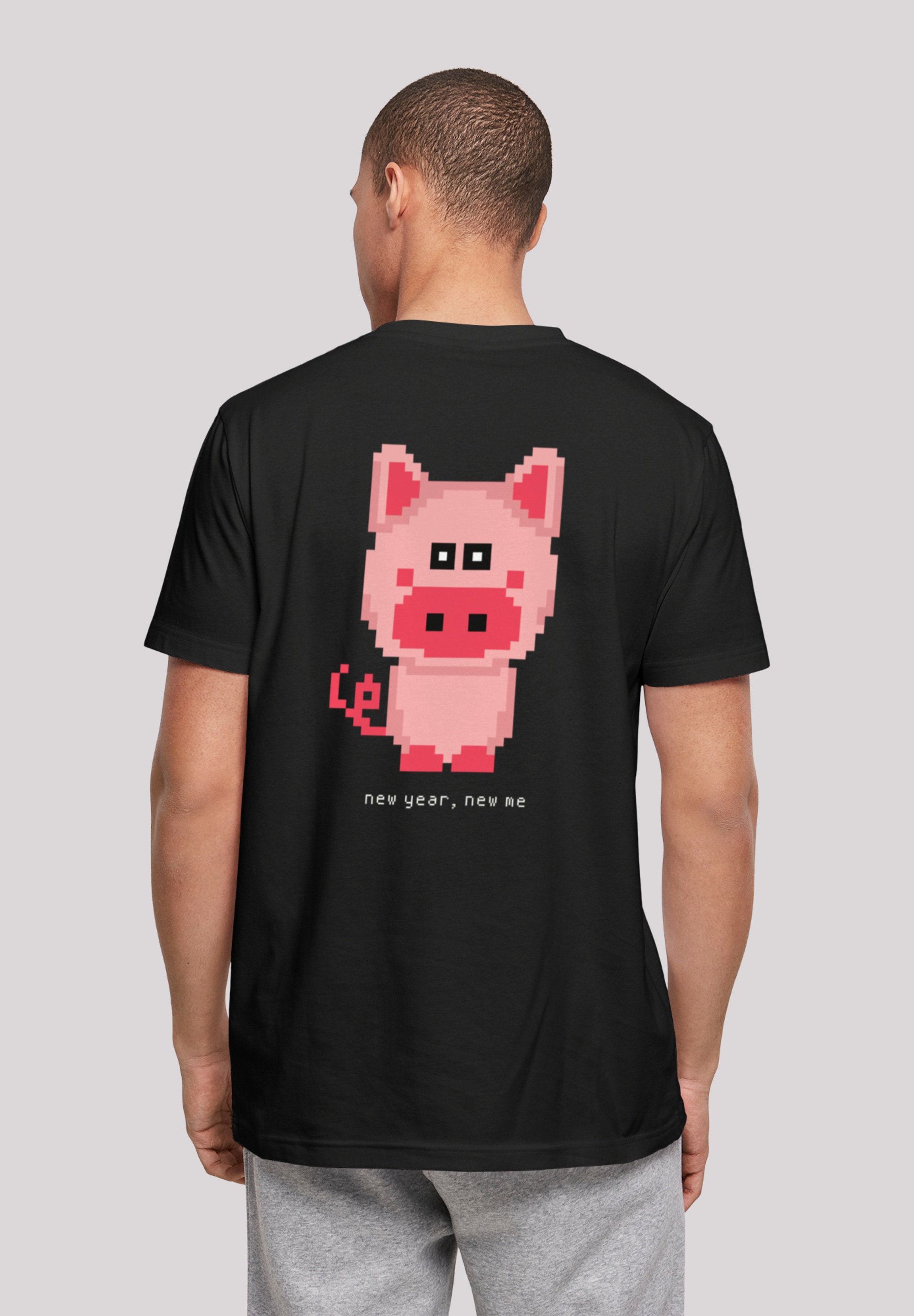 F4NT4STIC T-Shirt »Happy People Only Good Vibes«, Print