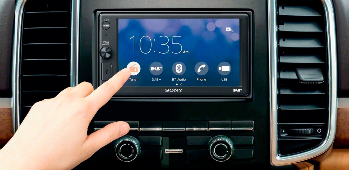 (A2DP 55 Sony Digitalradio BAUR Bluetooth-Bluetooth mit CarPlay und Apple | (DAB+) Bluetooth-AVRCP Bluetooth W), »XAVAX1005KIT«, Autoradio