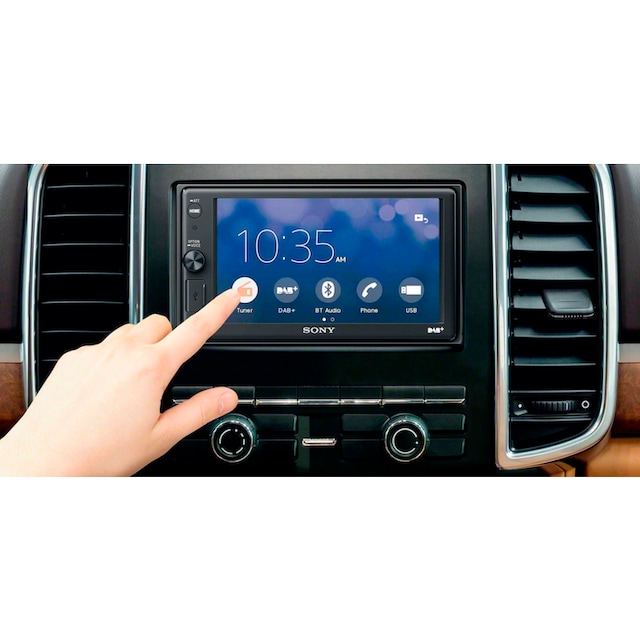 Sony Autoradio »XAVAX1005KIT«, (A2DP Bluetooth-AVRCP Bluetooth-Bluetooth  Digitalradio (DAB+) 55 W), mit Apple CarPlay und Bluetooth | BAUR