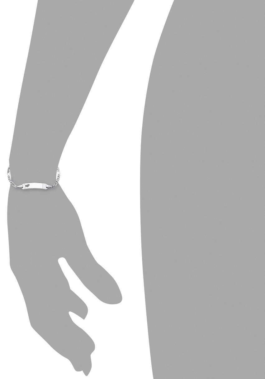 Armband AMOR "9328475", silber (silberfarben), Armbänder, Mädchen, 14cm, Silber 925 (Sterlingsilber), Armband 4