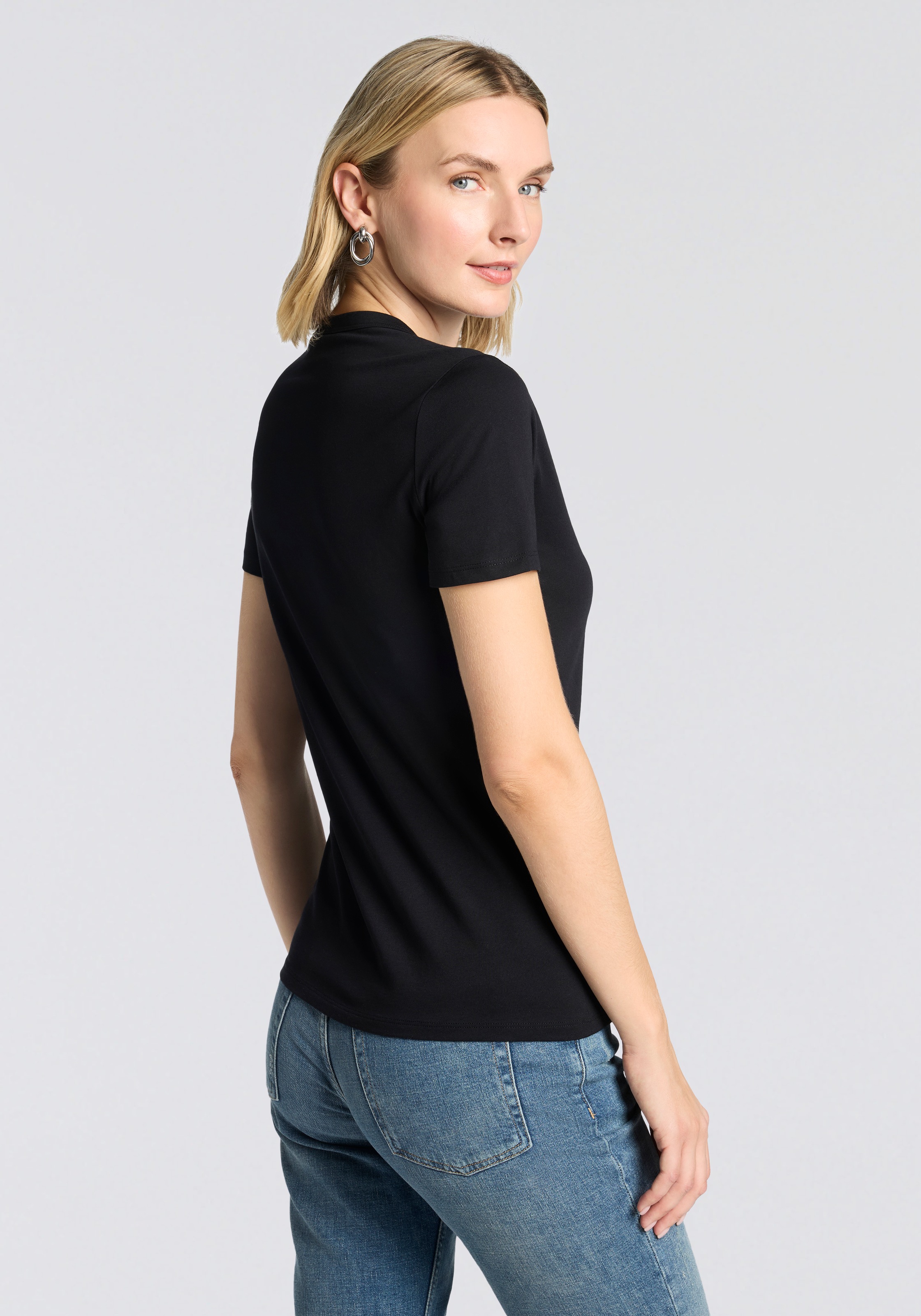 BOSS ORANGE T-Shirt "Elogo Print19 Premium Damenmode" mit Rundhals günstig online kaufen