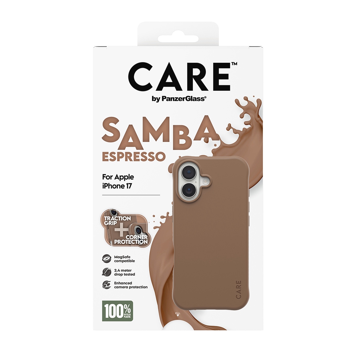 CARE by PanzerGlass Handyhülle »Samba MagSafe Case für Apple iPhone 17« Apple iPhone 17 Backcover, Schutzhülle, Handyschutzhülle, Case, Schutzcase, stoßfest