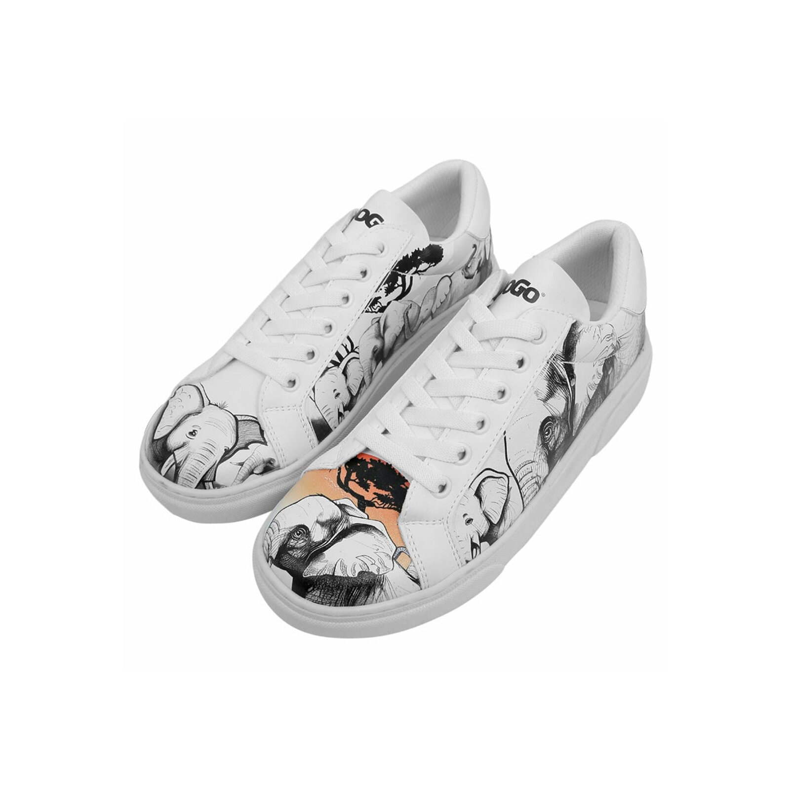 DOGO Sneaker "Damen Ace Sneakers Sunset Animals Vegan Damen Sneaker / Femal günstig online kaufen