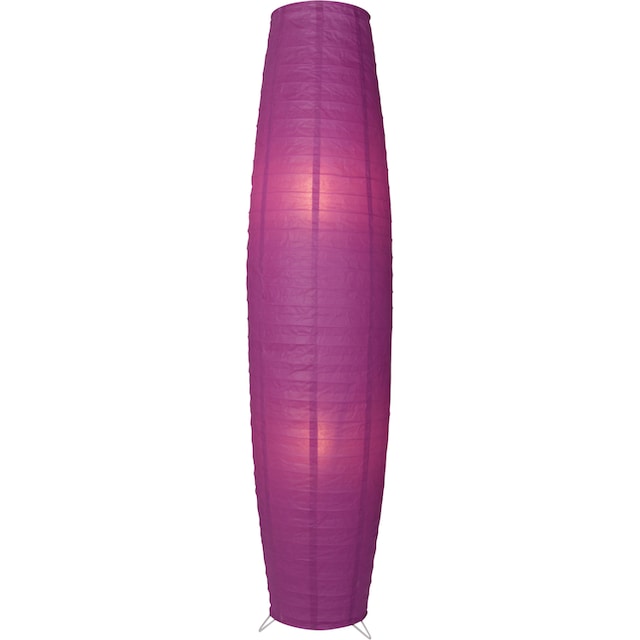 näve Stehlampe »Bell«, 2 flammig-flammig, Metallgestell mit Papierschirm, E27  max. 40W, violett, d: 30cm | BAUR