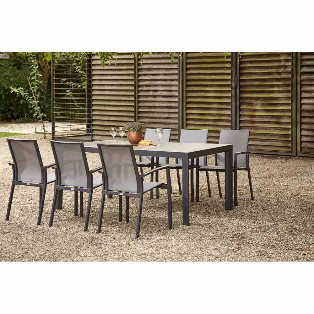 Siena Garden Garten-Essgruppe "Velia" 7 Stk. tlg. günstig online kaufen