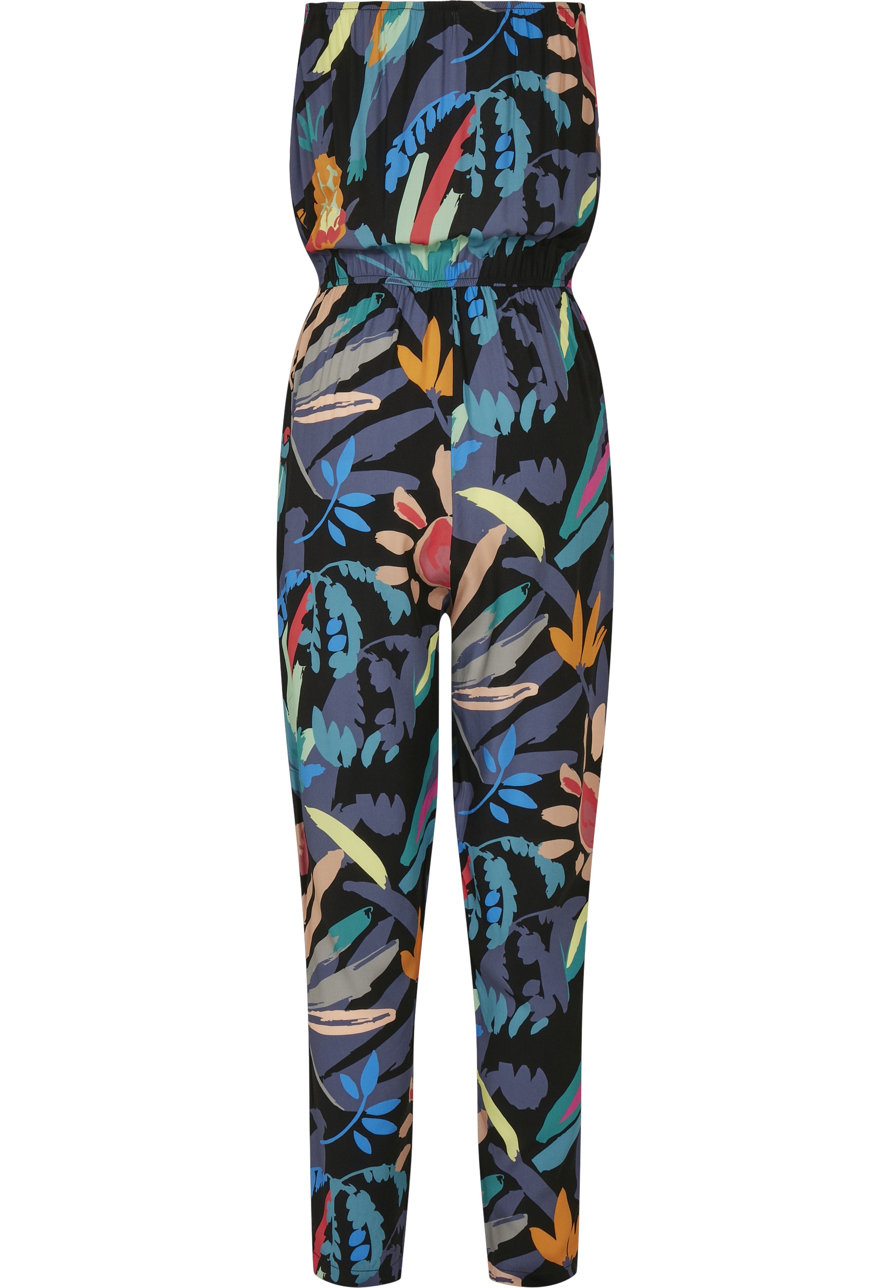 URBAN CLASSICS Jumpsuit »Urban Classics Damen Ladies Viscose Bandeau Jumpsuit« 1 Stk.