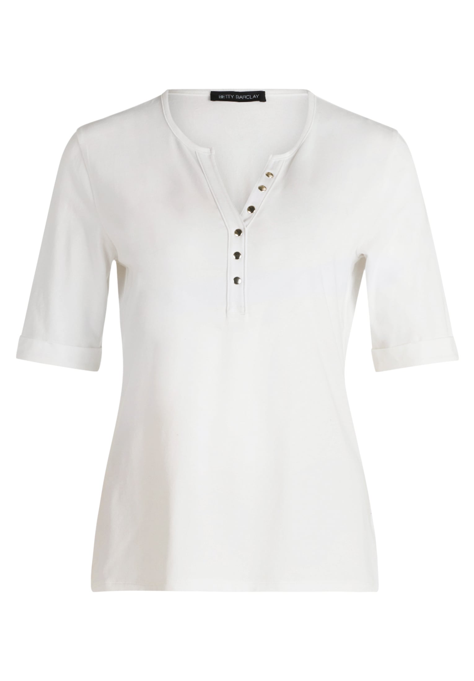 Betty Barclay Kurzarmshirt »Betty Barclay Damen Basic Shirt mit Knöpfen«, (1 tlg.), Form