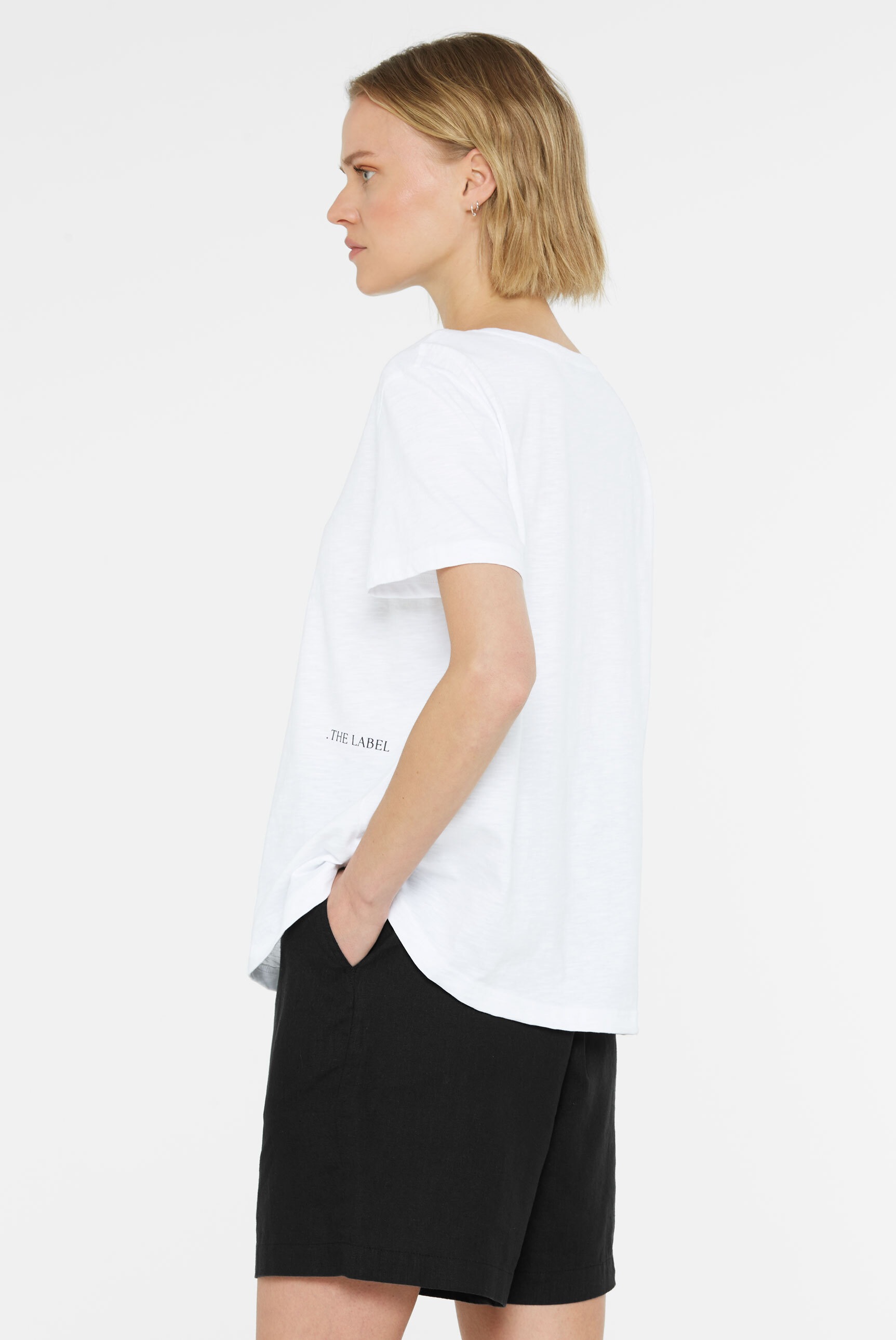 SENSES.THE LABEL Rundhalsshirt aus Baumwolle