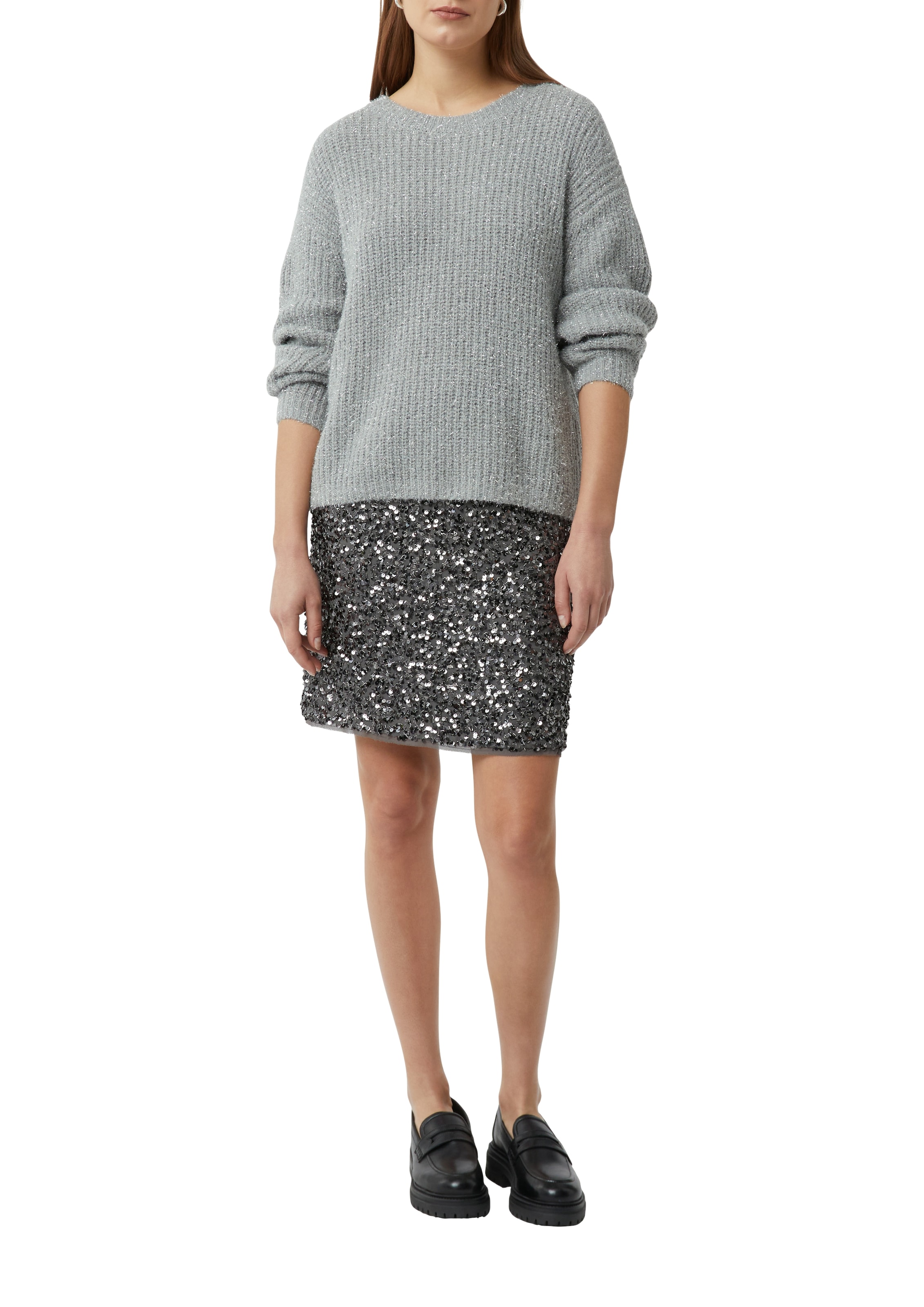 Comma Strickpullover , mit Glitzerfäden
