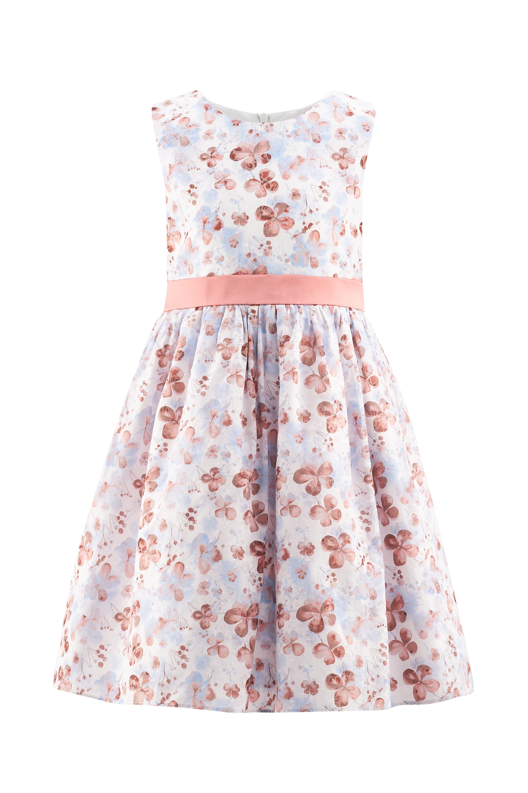 Sommerkleid HAPPY GIRLS "Mädchenkleid", Mädchen, Gr. 116, EURO-Größen, coral, Stoff, 100% Polyester, normal, Kleider Sommerkleid