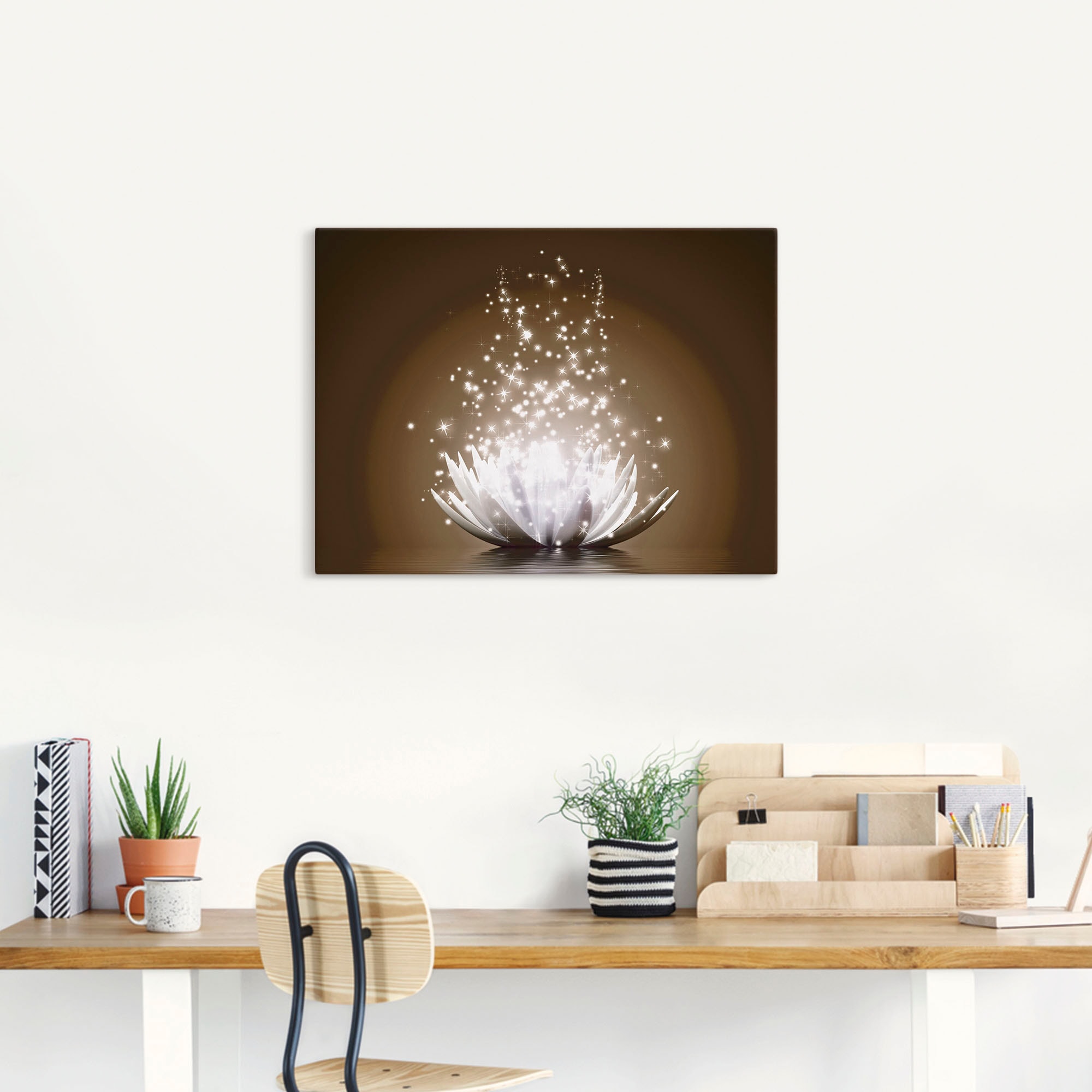 Artland Wandbild »Magie der Lotus-Blume« Blumen 1 Stk. tlg. als Leinwandbild, Poster in verschied. Größen