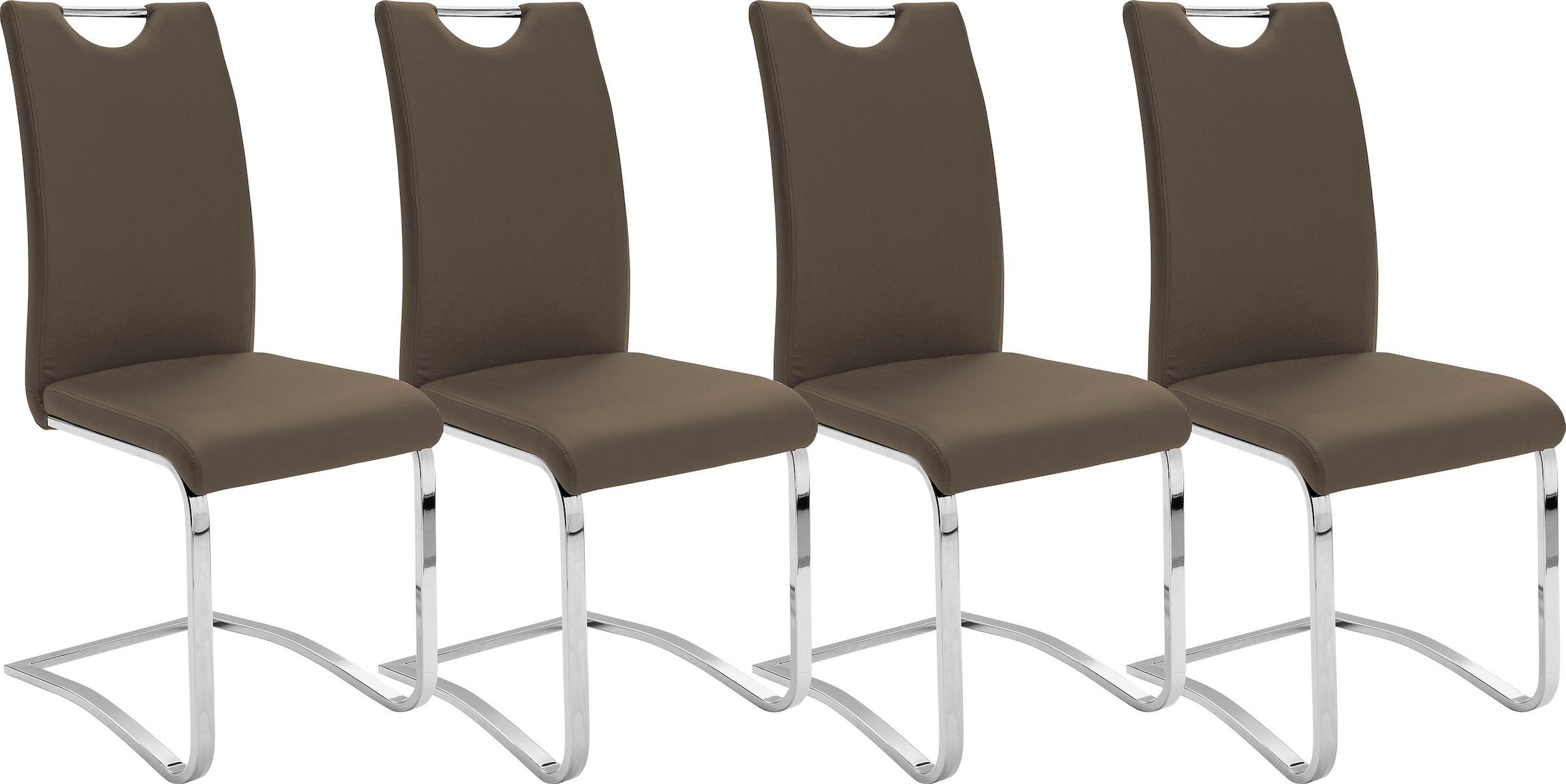 MCA furniture Freischwinger "Köln" (Set) 4 Stk. Kunstlederbezug, Komfortsit günstig online kaufen