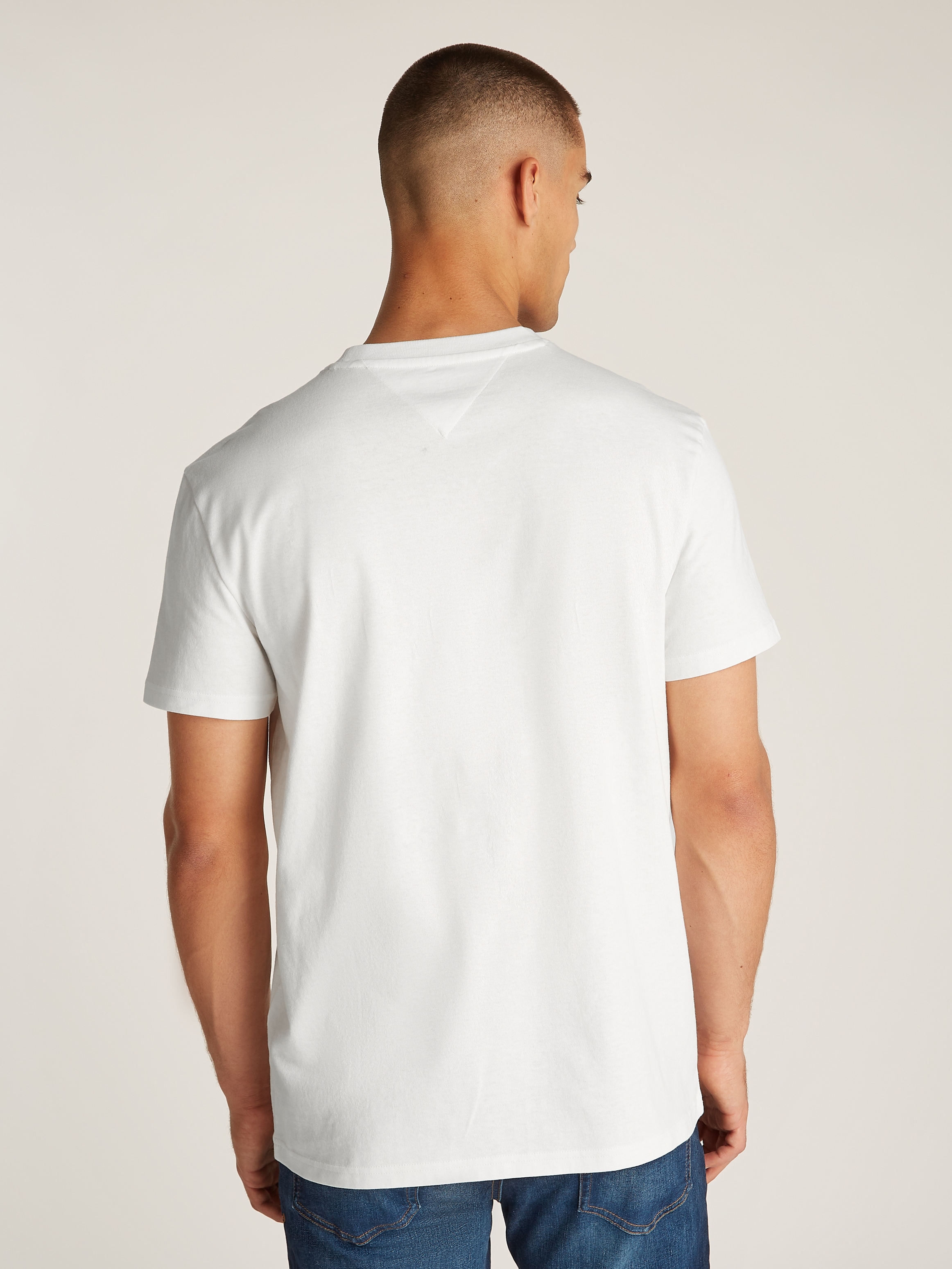 Tommy Jeans T-Shirt »TJM REG SIGNATURE TEE EXT«, in Unifarbe
