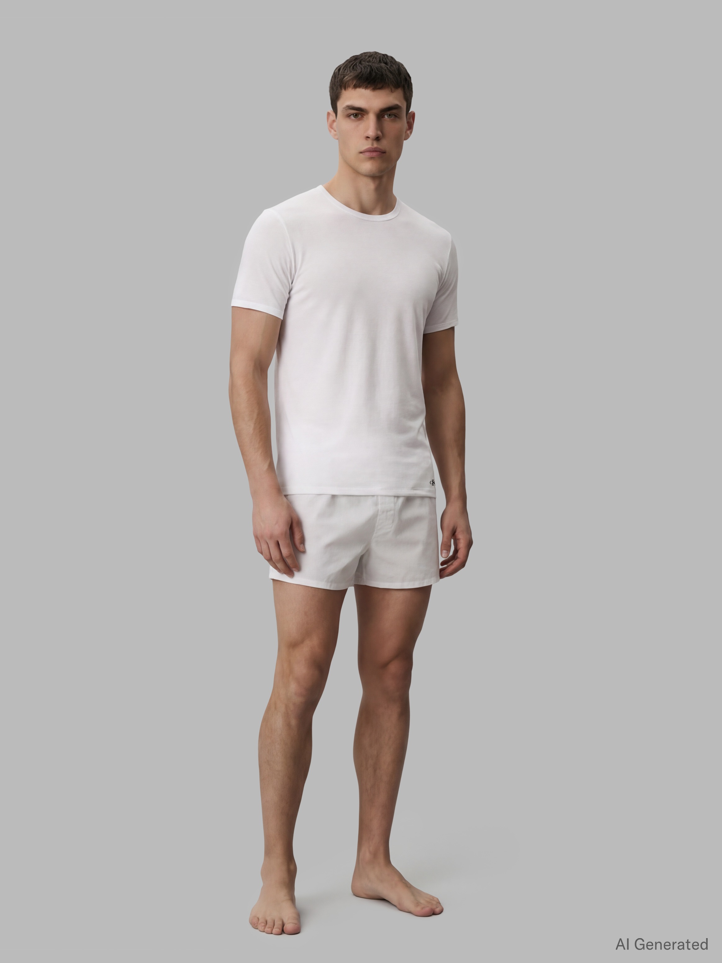 Thumbnail - Calvin Klein Underwear T-Shirt "SHORT SLEEVE CREW NECK 3PK" Packung, 3er-Pack, 3 mit Logo am Saum