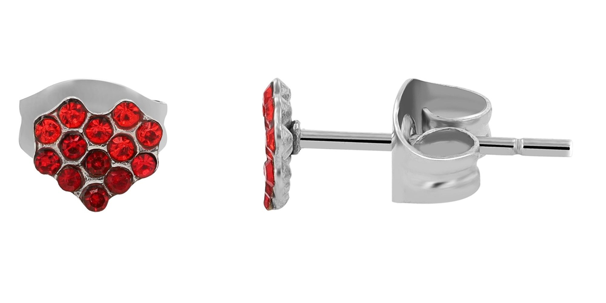 Adelia´s Paar Ohrhänger "Damen Ohrringe – Ohrstecker aus Edelstahl mit Stra günstig online kaufen