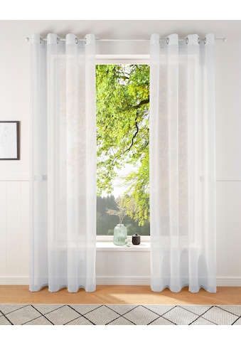 my home Gardine »REGINA«, (2 St.), Vorhang, Fertiggardine, 2-er Set, transparent kaufen