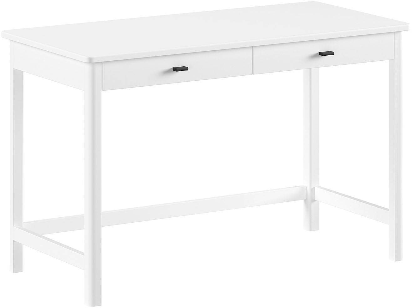 Vipack Schreibtisch "Schreibtisch Forrest aus Massivholz, Made in Europe, zeitloses Design" B/H/T ca. 120x77x60 cm, in zwei Ausführungen erhältlich, mit 2 Schubladen (Soft-Close), stabil und standfest gebaut