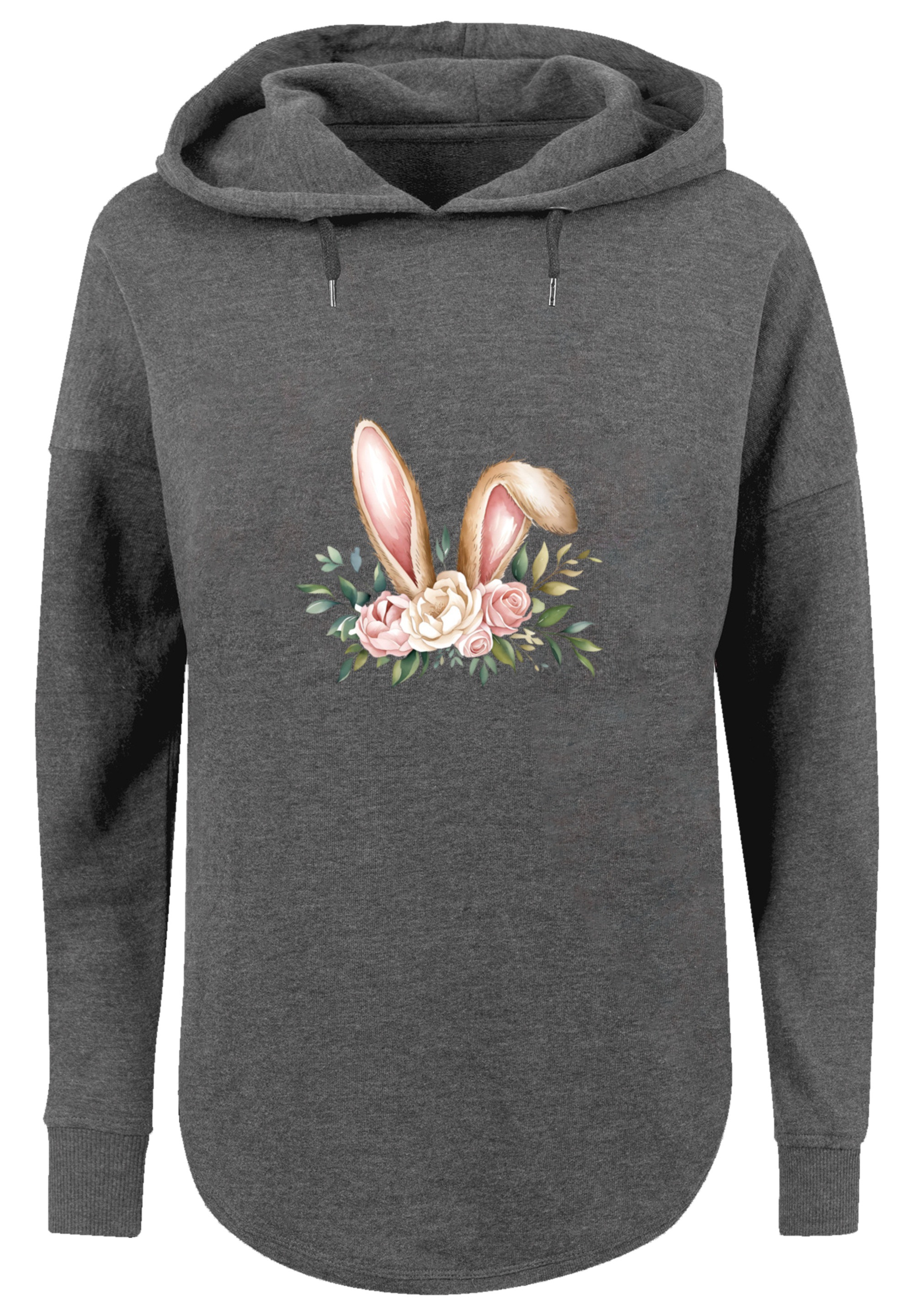 F4NT4STIC Kapuzenpullover »Blumen Osterhasen Ohren Dekor«, Premium Qualität